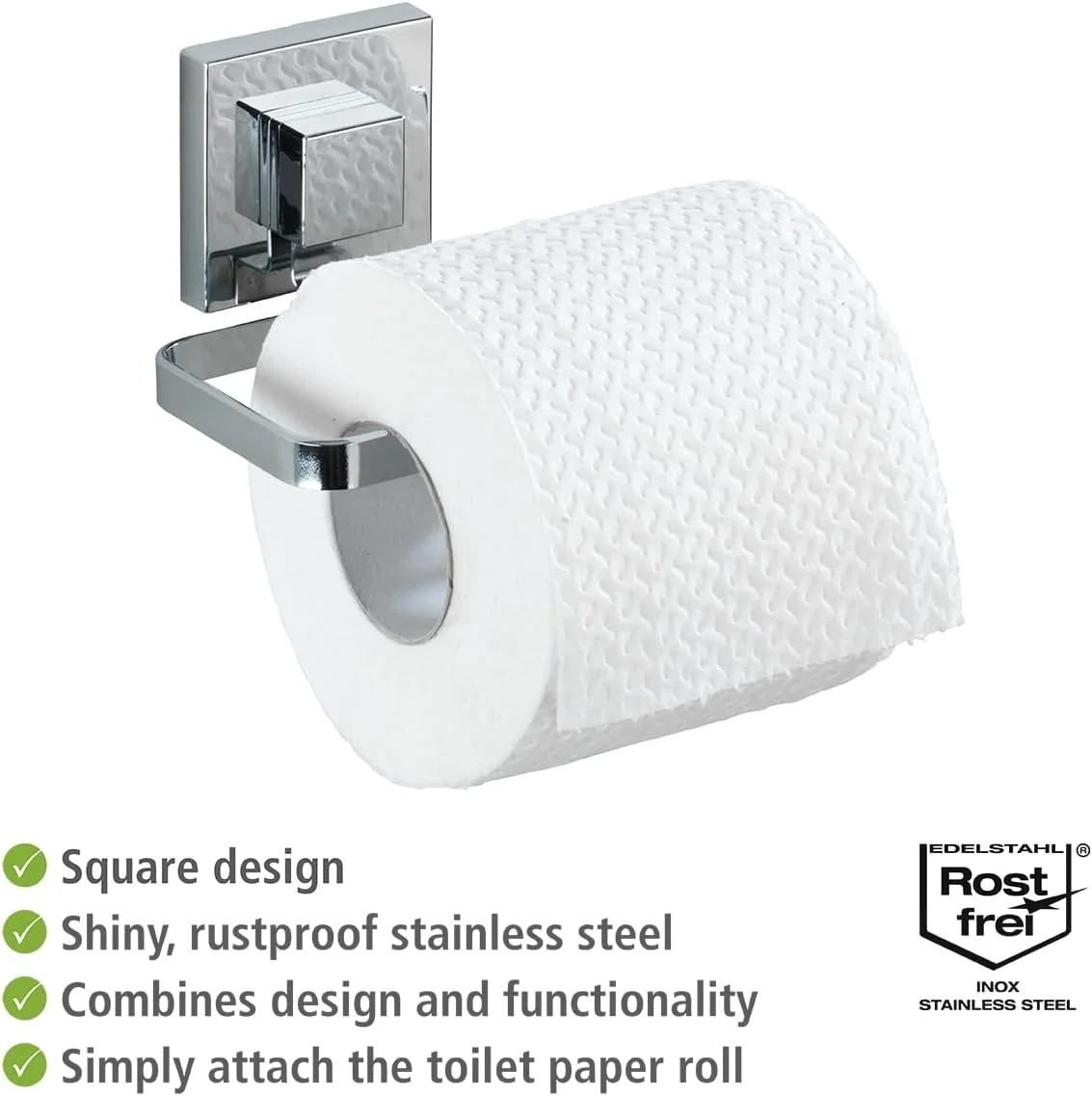 جا دستمال کاغذی دیواری ونکو مدل Vacuum-Loc Quadro