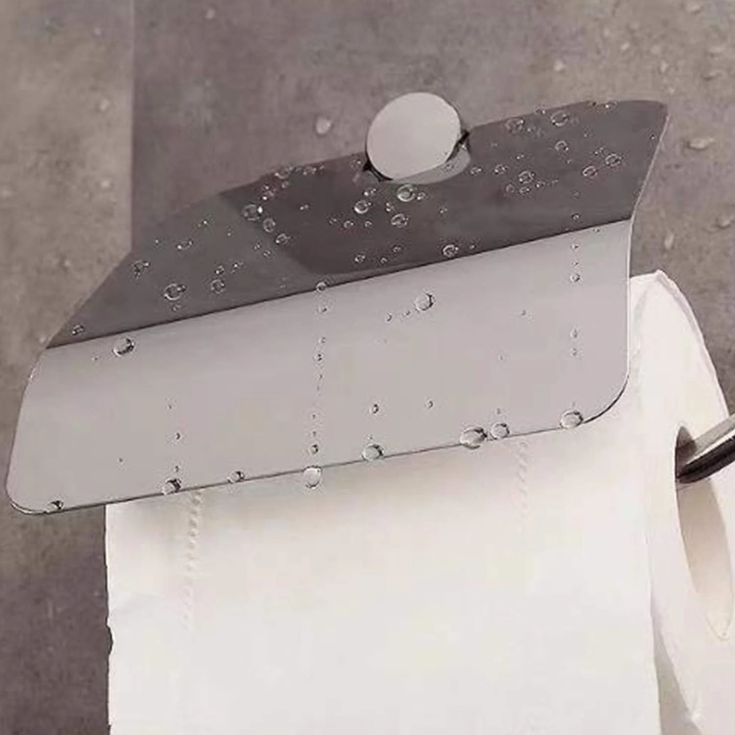 جا دستمال توالت مشکی مات با پوشش ضد آب، نگهدارنده رول دستمال کاغذی برای سازماندهی و نگهداری حمام، نگهدارنده تک پایه/قلاب دستمال توالت دیواری