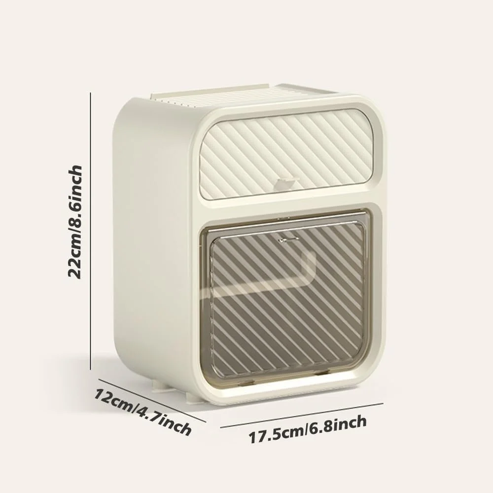 جا دستمال کاغذی دیواری ضد آب. جا دستمال کاغذی رولی خود چسب. جا دستمال توالت، سازمان دهنده دستشویی، آشپزخانه، باکس نگهداری موبایل و وسایل ضروری