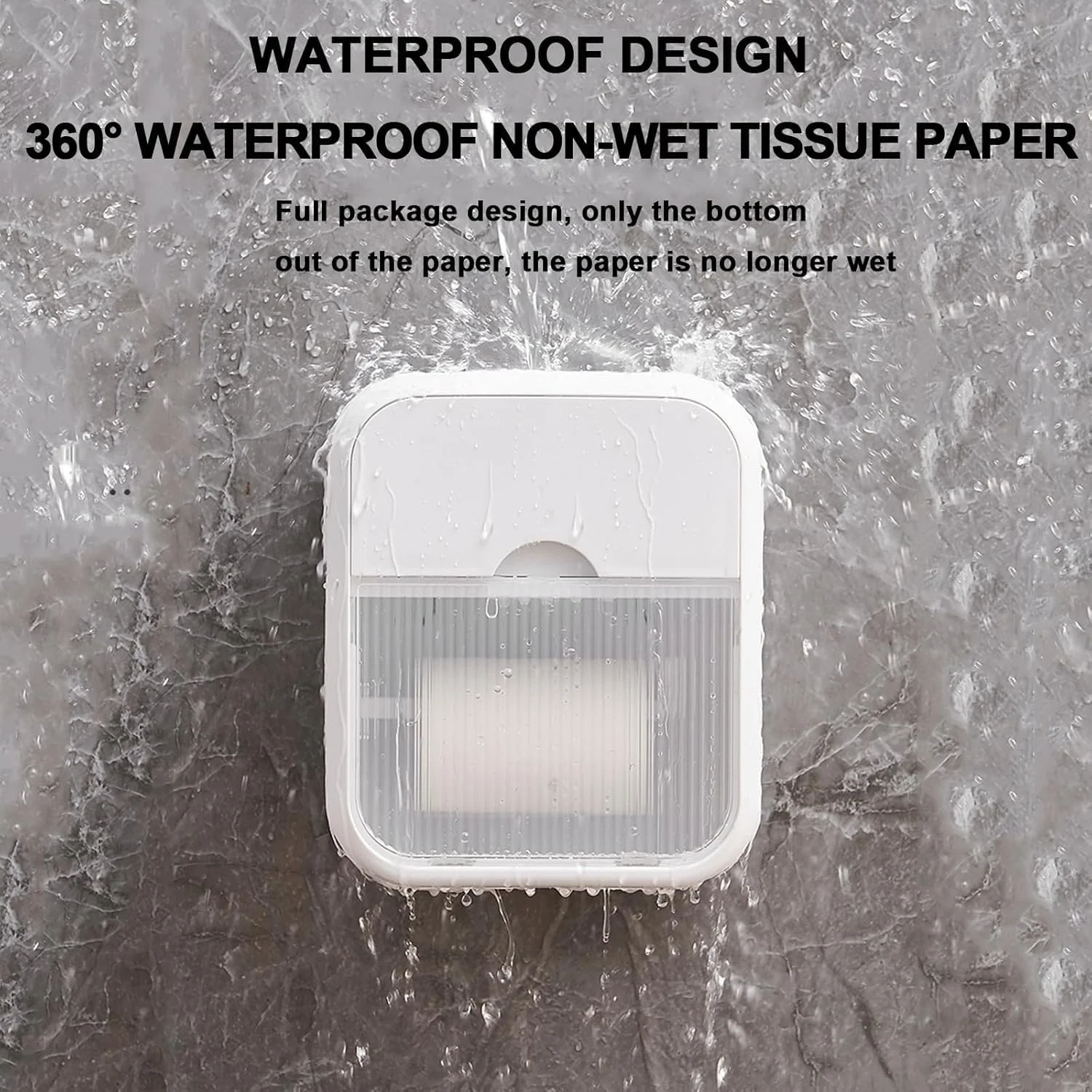 جا دستمال کاغذی دیواری ضد آب. جا دستمال کاغذی رولی خود چسب. جا دستمال توالت، سازمان دهنده دستشویی، آشپزخانه، باکس نگهداری موبایل و وسایل ضروری