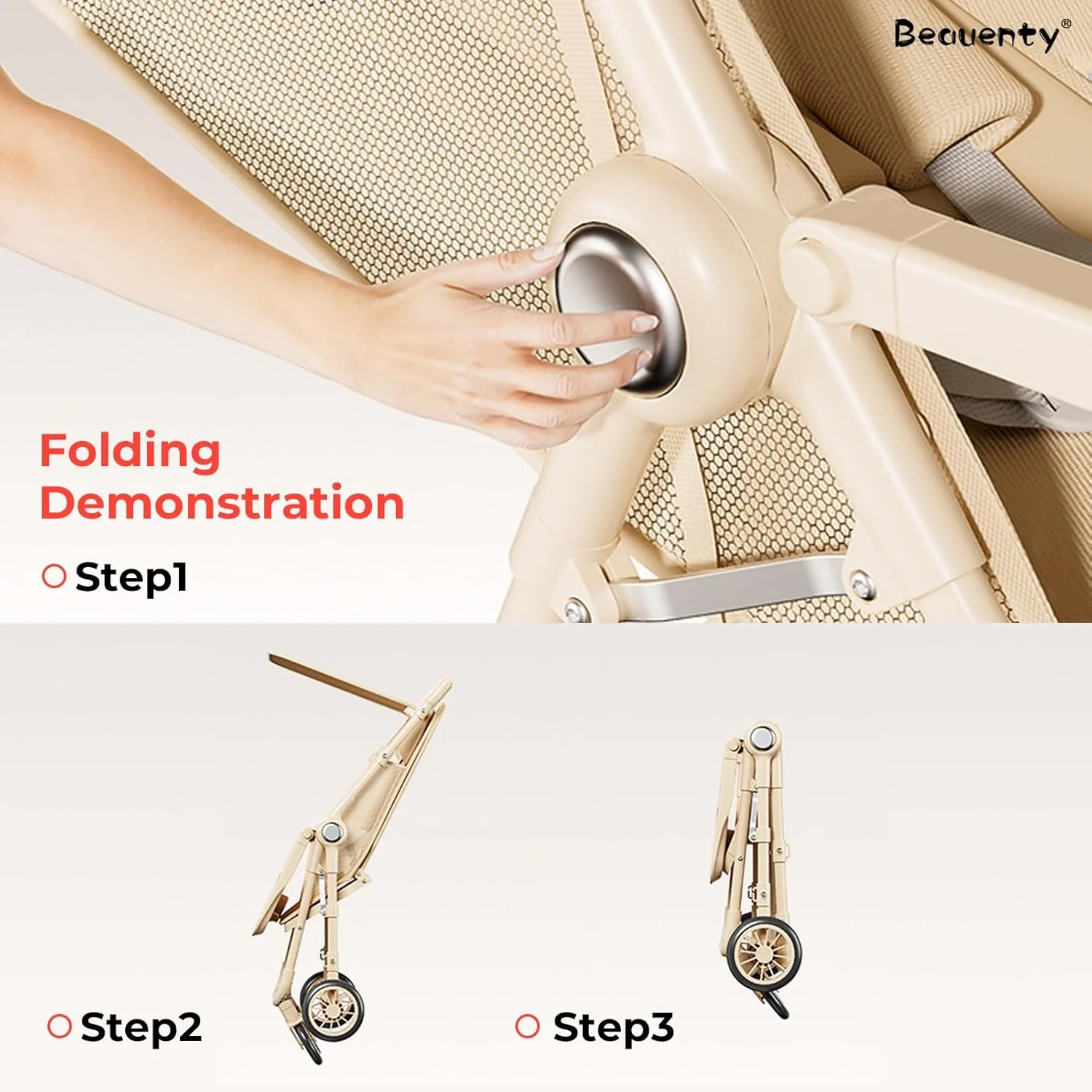 کالسکه مسافرتی سبک وزن کودک بیوتی، کالسکه جمع و جور قابل حمل برای نوزاد دختر و پسر 6-60 ماهه، چرخ جهانی 360 درجه با ترمز، سایبان، سینی غذای کودک جداشدنی، لوازم مسافرتی تاشو (مشکی) کالسکه مسافرتی سبک وزن کودک بیوتی، کالسکه جمع و جور قابل حمل برای نوزاد دختر و پسر 6-60 ماهه، چرخ جهانی 360 درجه با ترمز، سایبان، سینی غذای کودک جداشدنی، لوازم مسافرتی تاشو (مشکی)