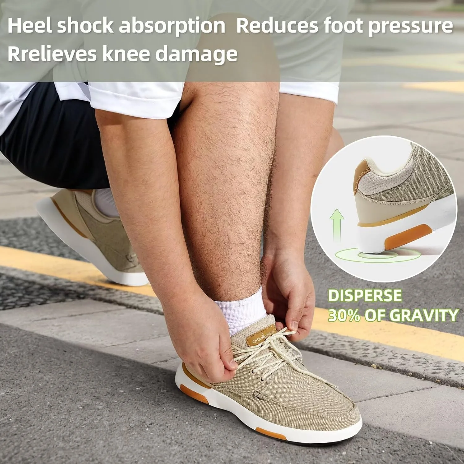 کفش پیاده روی ارتوپدی مردانه OrthoComfoot با پشتیبانی از قوس پا: کفش های راحتی غیر رسمی برای پلانتار فاسیایتیس برای پای صاف، کفش های کتانی ارتوپدی مد روز با قابلیت تنظیم بالشتک برای درد پا و پاشنه کفش پیاده روی ارتوپدی مردانه OrthoComfoot با پشتیبانی از قوس پا: کفش های راحتی غیر رسمی برای پلانتار فاسیایتیس برای پای صاف، کفش های کتانی ارتوپدی مد روز با قابلیت تنظیم بالشتک برای درد پا و پاشنه