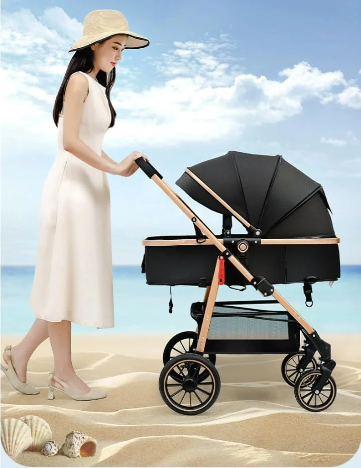 2-in-1 Baby Stroller – Convertible Bassinet Pushchair for Infants and Newborns 0-36 Months – Premium Standard Stroller with Enhanced Safety and Comfort (Gray) 2-in-1 Baby Stroller – Convertible Bassinet Pushchair for Infants and Newborns 0-36 Months – Premium Standard Stroller with Enhanced Safety and Comfort (Gray)