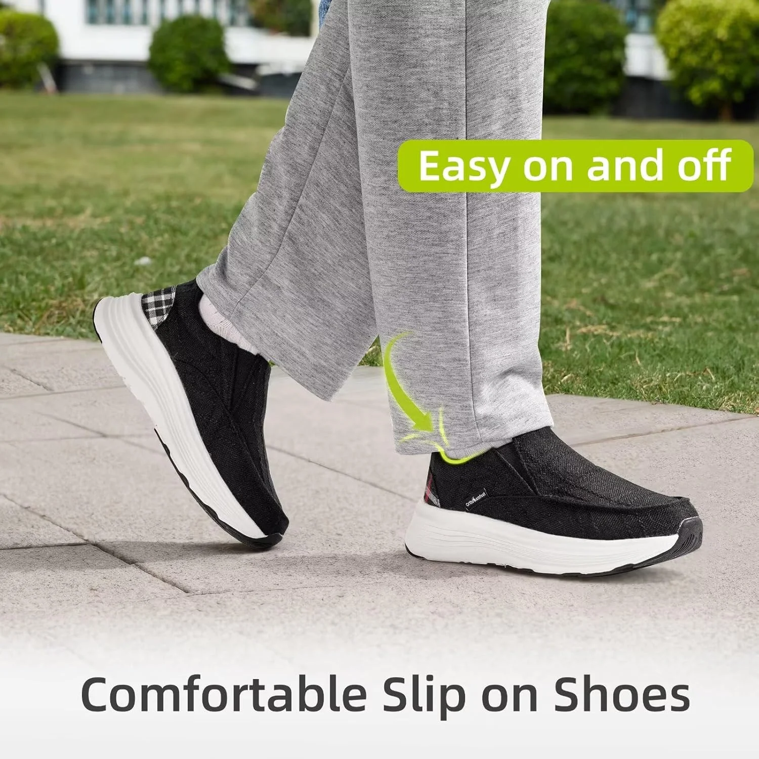 کفش کالج ارتوپدی زنانه OrthoComfoot: کفش پیاده روی طبی راحت با پشتیبانی از قوس پا برای پلانتار فاسیایتیس، کفش کالج بوم با زیره ضخیم برای تسکین درد پا و پاشنه