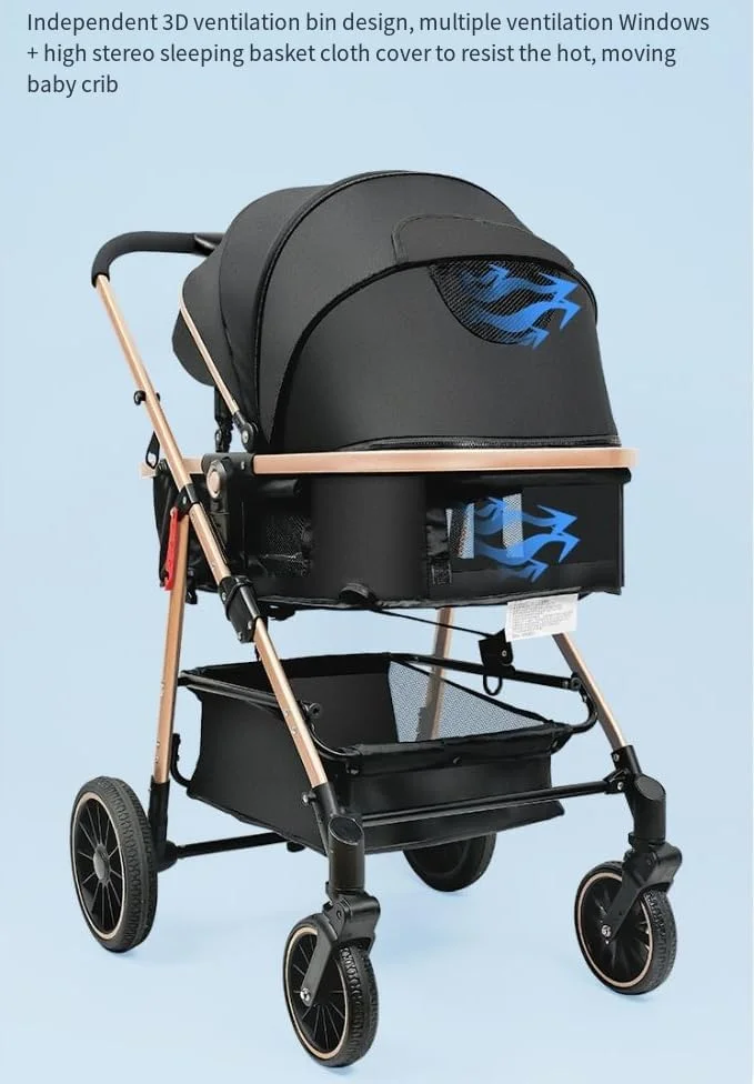 2-in-1 Baby Stroller – Convertible Bassinet Pushchair for Infants and Newborns 0-36 Months – Premium Standard Stroller with Enhanced Safety and Comfort (Gray) 2-in-1 Baby Stroller – Convertible Bassinet Pushchair for Infants and Newborns 0-36 Months – Premium Standard Stroller with Enhanced Safety and Comfort (Gray)