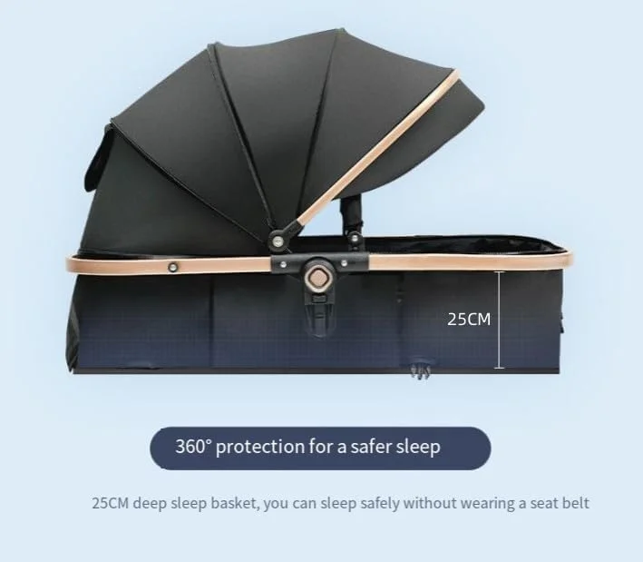 2-in-1 Baby Stroller – Convertible Bassinet Pushchair for Infants and Newborns 0-36 Months – Premium Standard Stroller with Enhanced Safety and Comfort (Gray) 2-in-1 Baby Stroller – Convertible Bassinet Pushchair for Infants and Newborns 0-36 Months – Premium Standard Stroller with Enhanced Safety and Comfort (Gray)