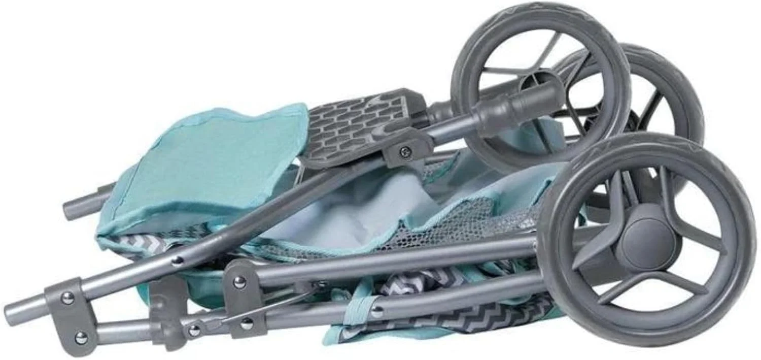 Adora Zig Zag Twin Jogger Stroller for Baby Doll