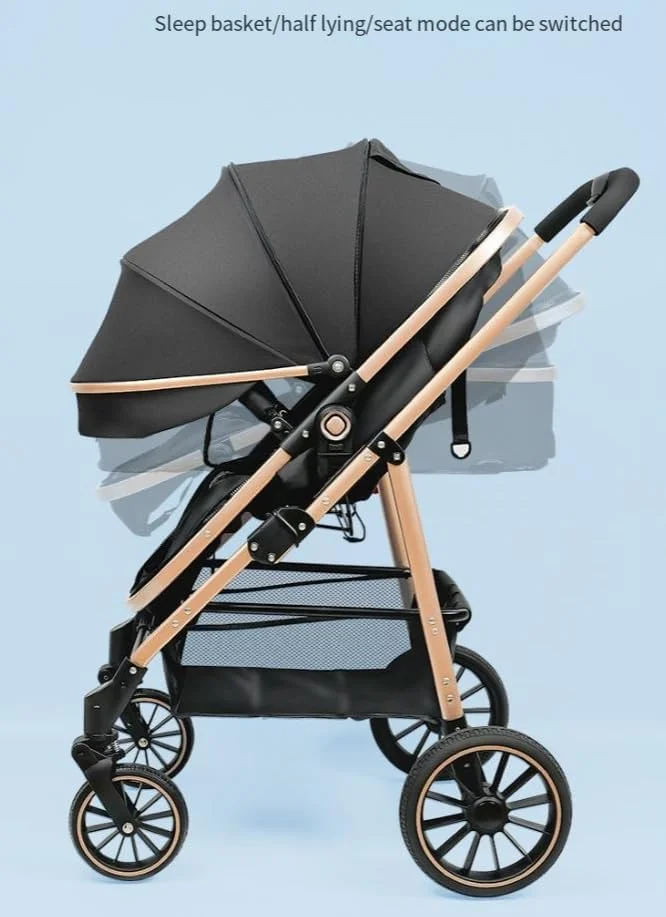 2-in-1 Baby Stroller – Convertible Bassinet Pushchair for Infants and Newborns 0-36 Months – Premium Standard Stroller with Enhanced Safety and Comfort (Gray) 2-in-1 Baby Stroller – Convertible Bassinet Pushchair for Infants and Newborns 0-36 Months – Premium Standard Stroller with Enhanced Safety and Comfort (Gray)