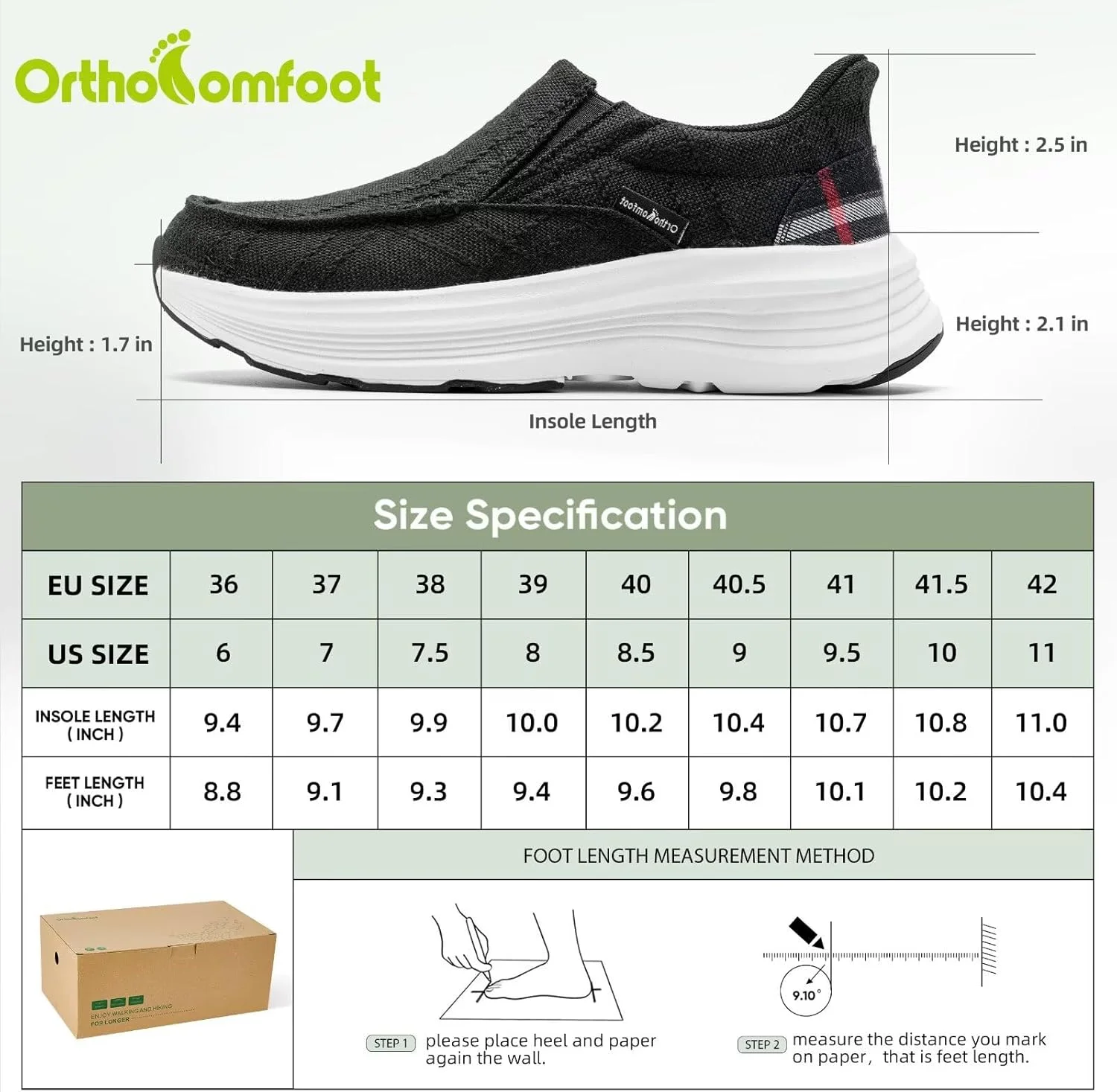 کفش کالج ارتوپدی زنانه OrthoComfoot: کفش پیاده روی طبی راحت با پشتیبانی از قوس پا برای پلانتار فاسیایتیس، کفش کالج بوم با زیره ضخیم برای تسکین درد پا و پاشنه کفش کالج ارتوپدی زنانه OrthoComfoot: کفش پیاده روی طبی راحت با پشتیبانی از قوس پا برای پلانتار فاسیایتیس، کفش کالج بوم با زیره ضخیم برای تسکین درد پا و پاشنه