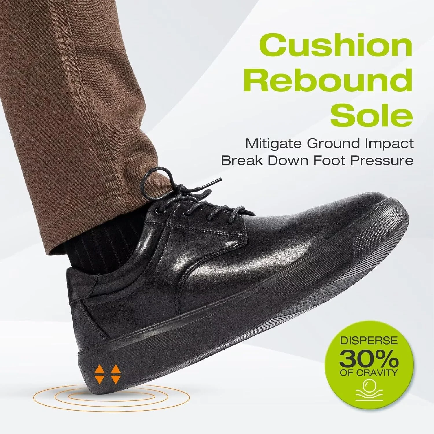 کفش های رسمی چرمی ارتوکامفورت مردانه: کفش های پیاده روی طبی با پشتیبانی از قوس پا برای پلانتار فاسیایتیس، کفش های غیر رسمی طبی مناسب کار و تسکین درد پاشنه و پا