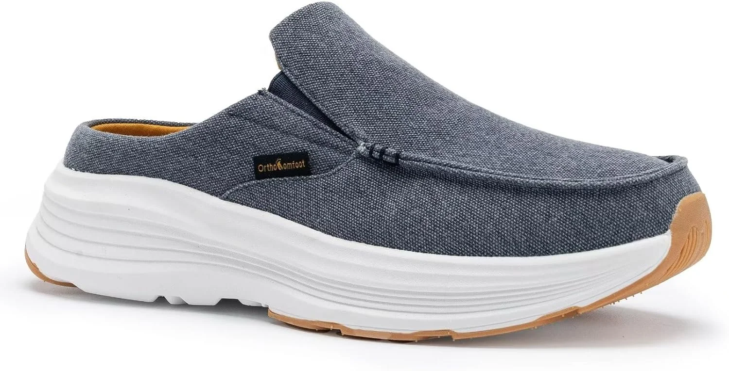 لوفرهای طبی و راحت لغزنده مردانه OrthoComfoot، کفشهای پیادهروی غیررسمی با پشتیبانی از قوس پا برای پلانتار فاسیایتیس، دمپاییهای طبی بوم نرم برای تسکین درد پا و پاشنه لوفرهای طبی و راحت لغزنده مردانه OrthoComfoot، کفشهای پیادهروی غیررسمی با پشتیبانی از قوس پا برای پلانتار فاسیایتیس، دمپاییهای طبی بوم نرم برای تسکین درد پا و پاشنه