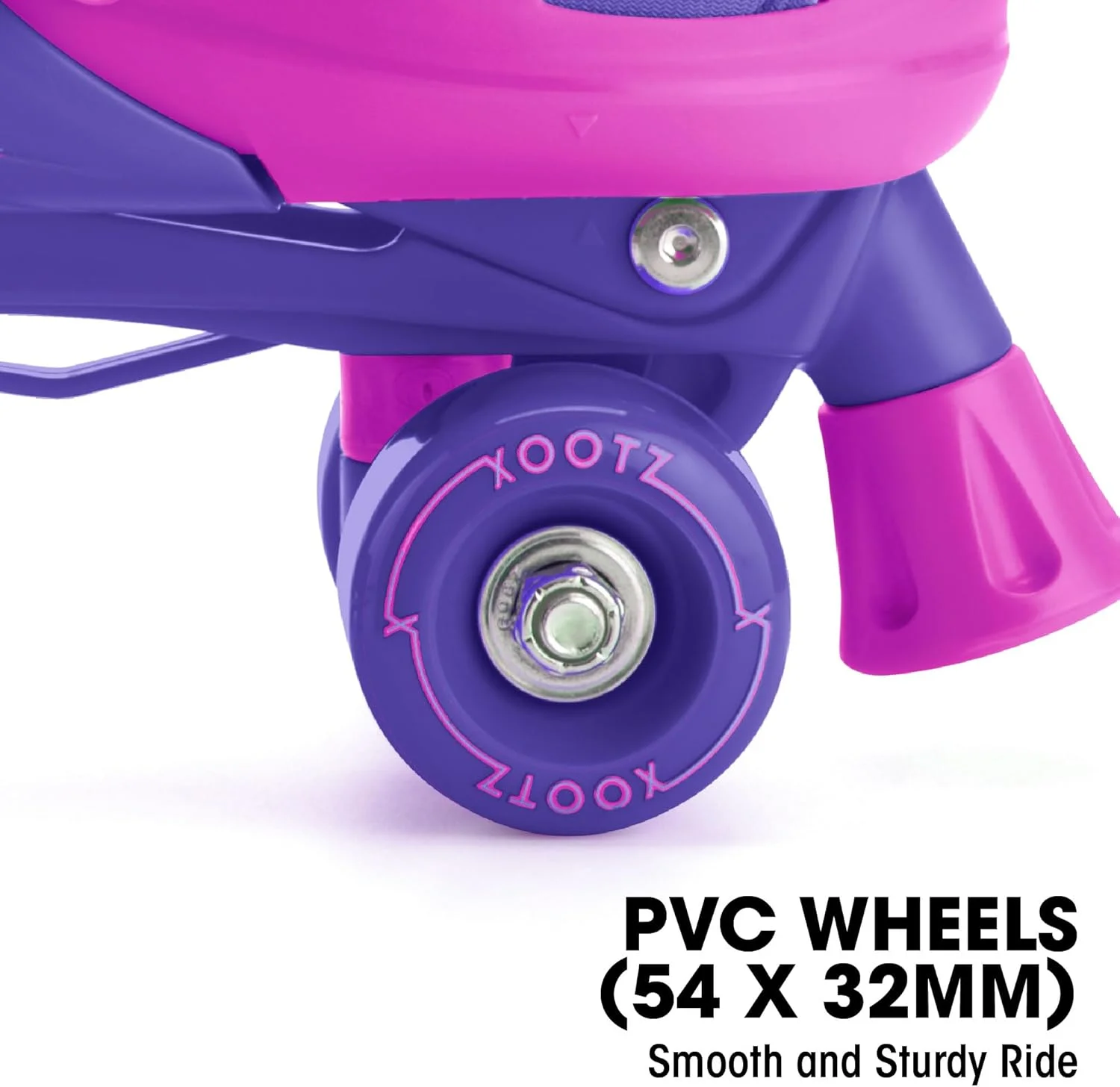 Xootz Kids Quad Skates, Beginner Adjustable Roller Skates Girls, Purple Xootz Kids Quad Skates, Beginner Adjustable Roller Skates Girls, Purple