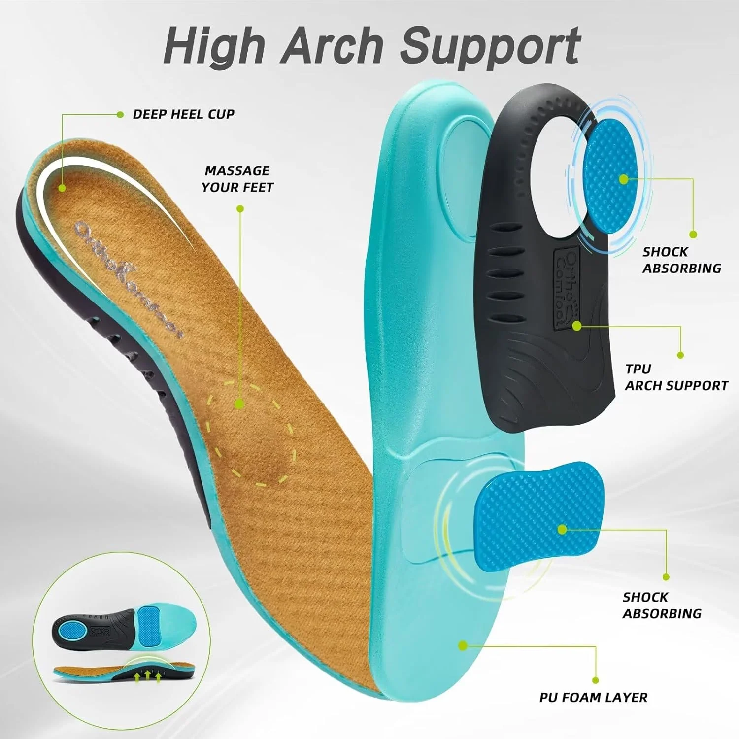 کفش های کالج ارتوپدی زنانه OrthoComfoot: دمپایی های طبی با پشتیبانی قوس پا برای پلانتار فاسیایتیس، کفش های راحتی بومیو ارتوپدی برای تسکین درد پاشنه پا