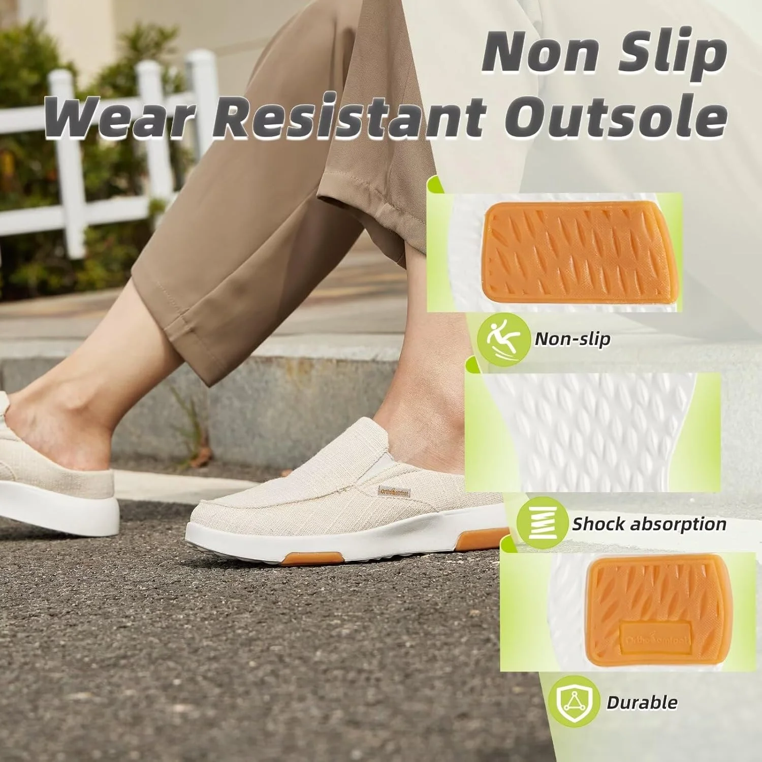 کفش های کالج ارتوپدی زنانه OrthoComfoot: دمپایی های طبی با پشتیبانی قوس پا برای پلانتار فاسیایتیس، کفش های راحتی بومیو ارتوپدی برای تسکین درد پاشنه پا