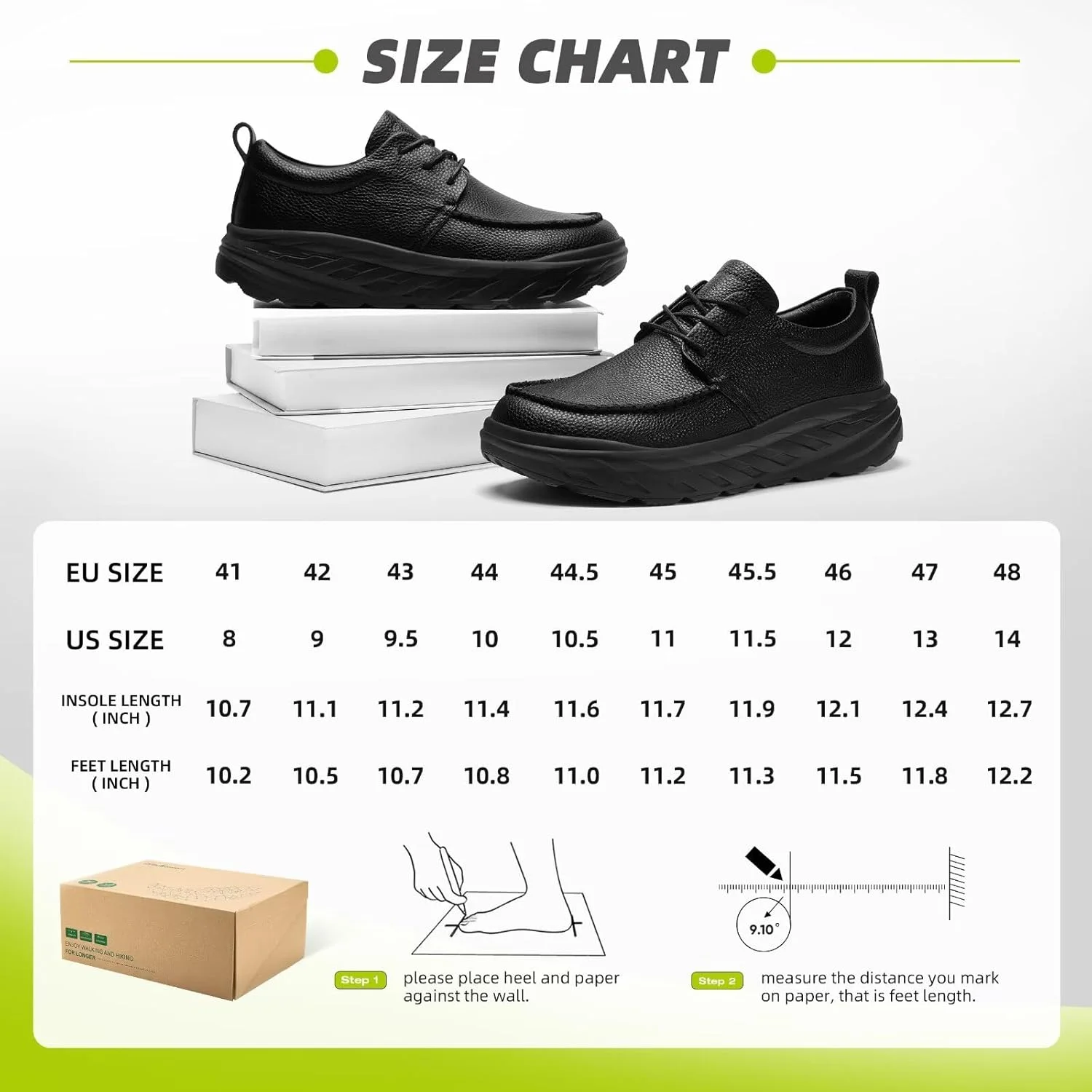 کفش های طبی مردانه ارتوکامفوت، چرمی پهن، مناسب پیاده روی: کفش کتانی راحت با پشتیبانی از قوس پا برای دیابت، فاشیای کف پا، مناسب کار و تجارت، با قابلیت تنظیم، طبی، پاشنه دار، مناسب تسکین درد پا، مدل آکسفورد
