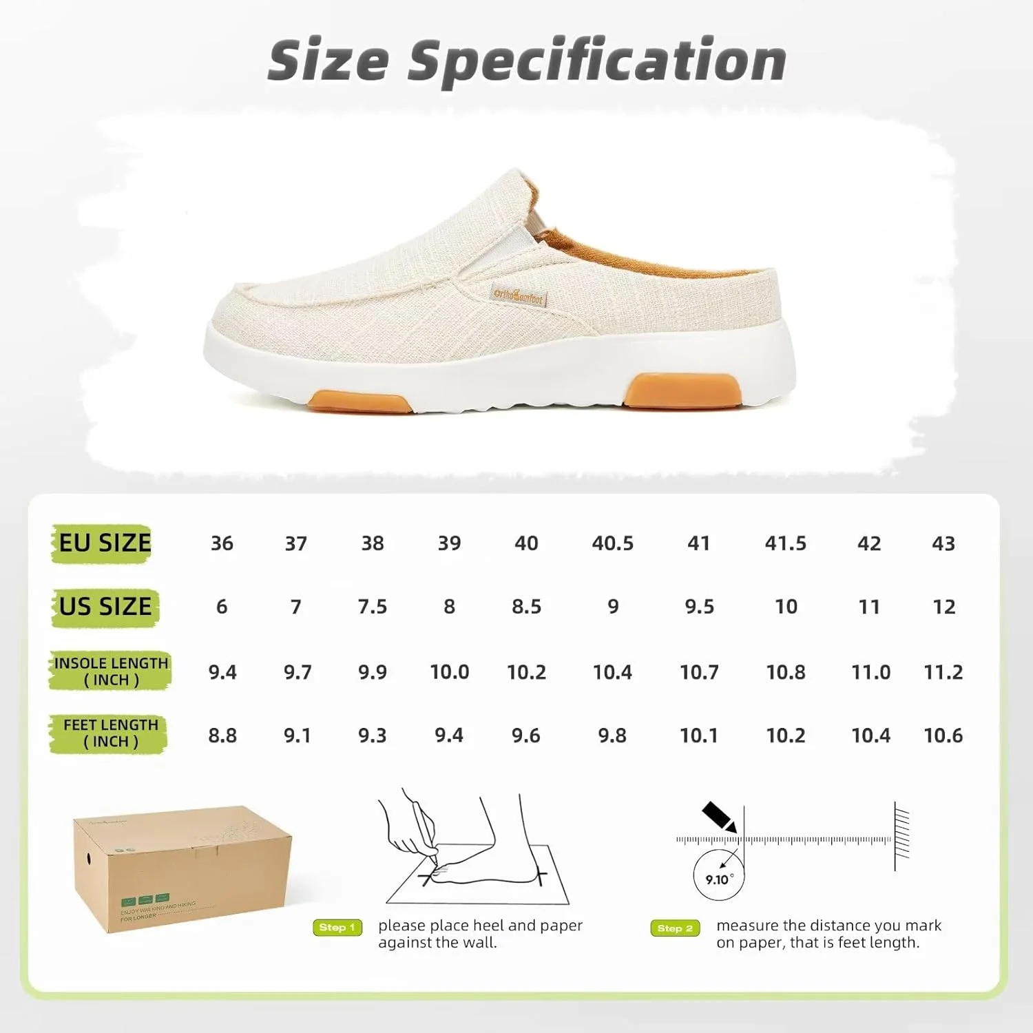 کفش های کالج ارتوپدی زنانه OrthoComfoot: دمپایی های طبی با پشتیبانی قوس پا برای پلانتار فاسیایتیس، کفش های راحتی بومیو ارتوپدی برای تسکین درد پاشنه پا