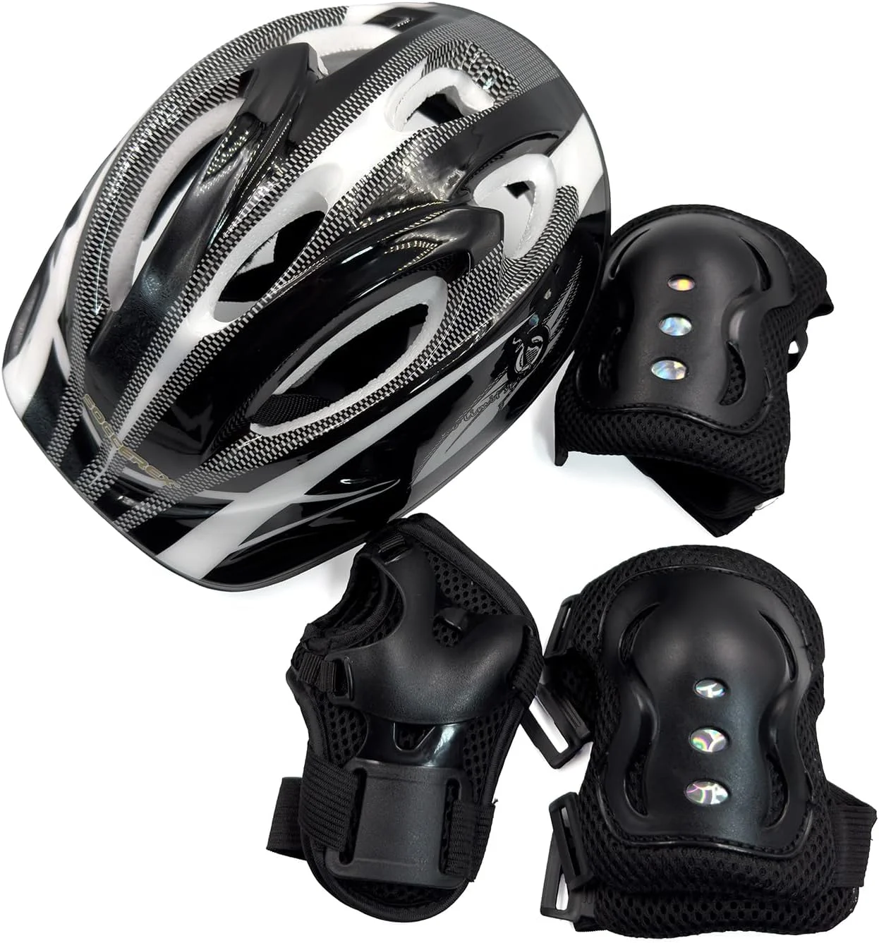 کفش های اسکیت اینلاین و رولر ساکسرکس برای کودکان، نوجوانان و بزرگسالان، کفش های اسکیت اینلاین قابل تنظیم برای مبتدیان، مجموعه کامل با کلاه ایمنی و محافظ. (31-42)