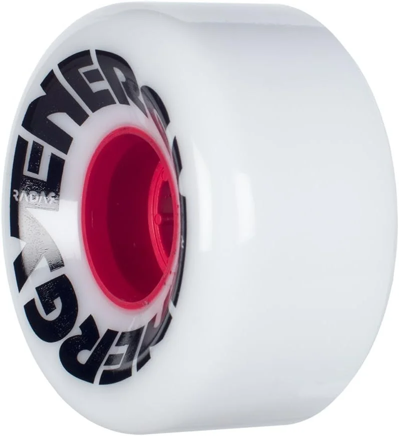 Riedell Radar Wheels - Energy 62 - Roller Skate Wheels - 4 Pack of 78A 32mm x 62mm Quad Skate Wheels | White