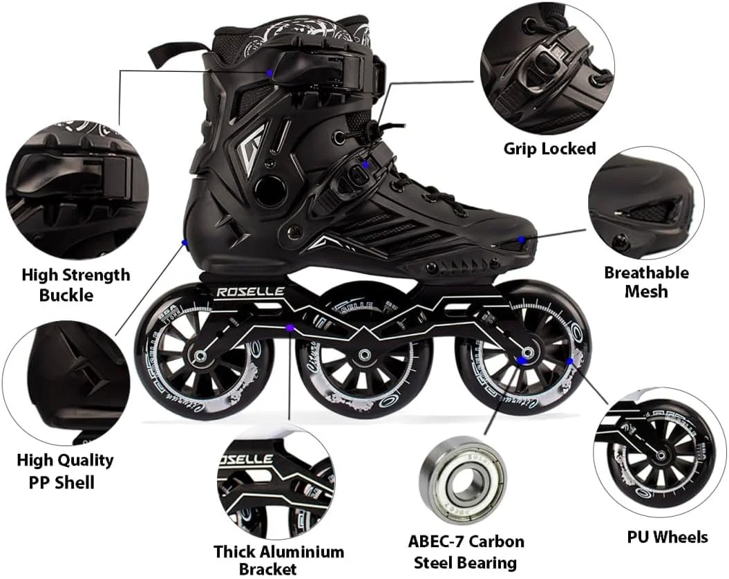 Overs Inline Skates Shoes for Men,Women and youth,Racing Skates for Adults and Children,110mm*3Wheels Speed Skating Shoes Overs Inline Skates Shoes for Men,Women and youth,Racing Skates for Adults and Children,110mm*3Wheels Speed Skating Shoes