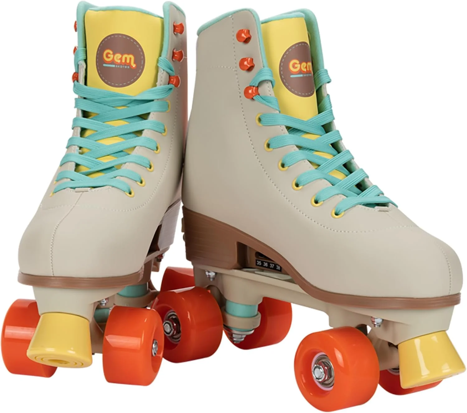 اسکیت های چهار چرخ GEM SKATES رنگ بندی 7 سایز - متوسط