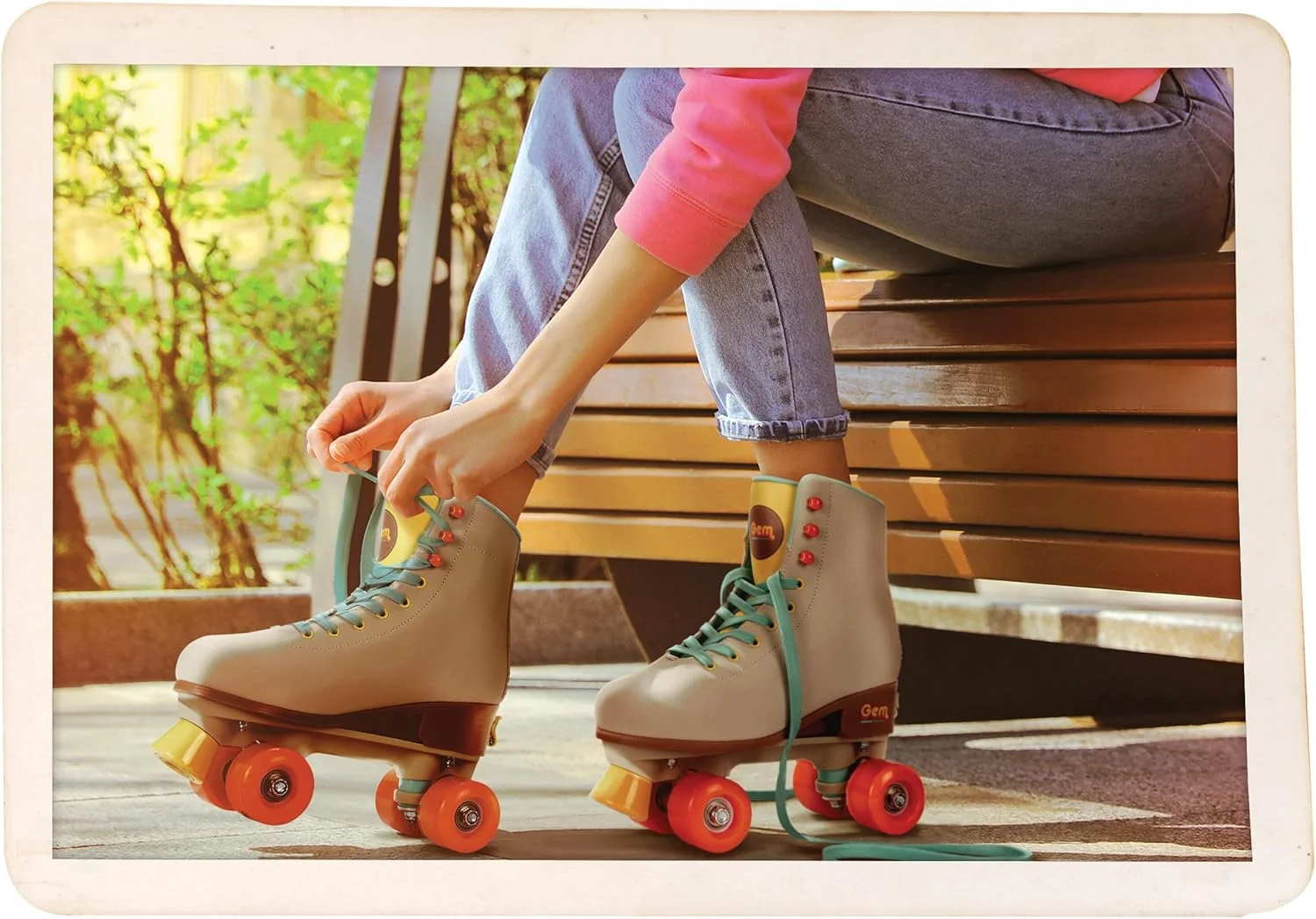 اسکیت های چهار چرخ GEM SKATES رنگ بندی 7 سایز - متوسط اسکیت های چهار چرخ GEM SKATES رنگ بندی 7 سایز - متوسط