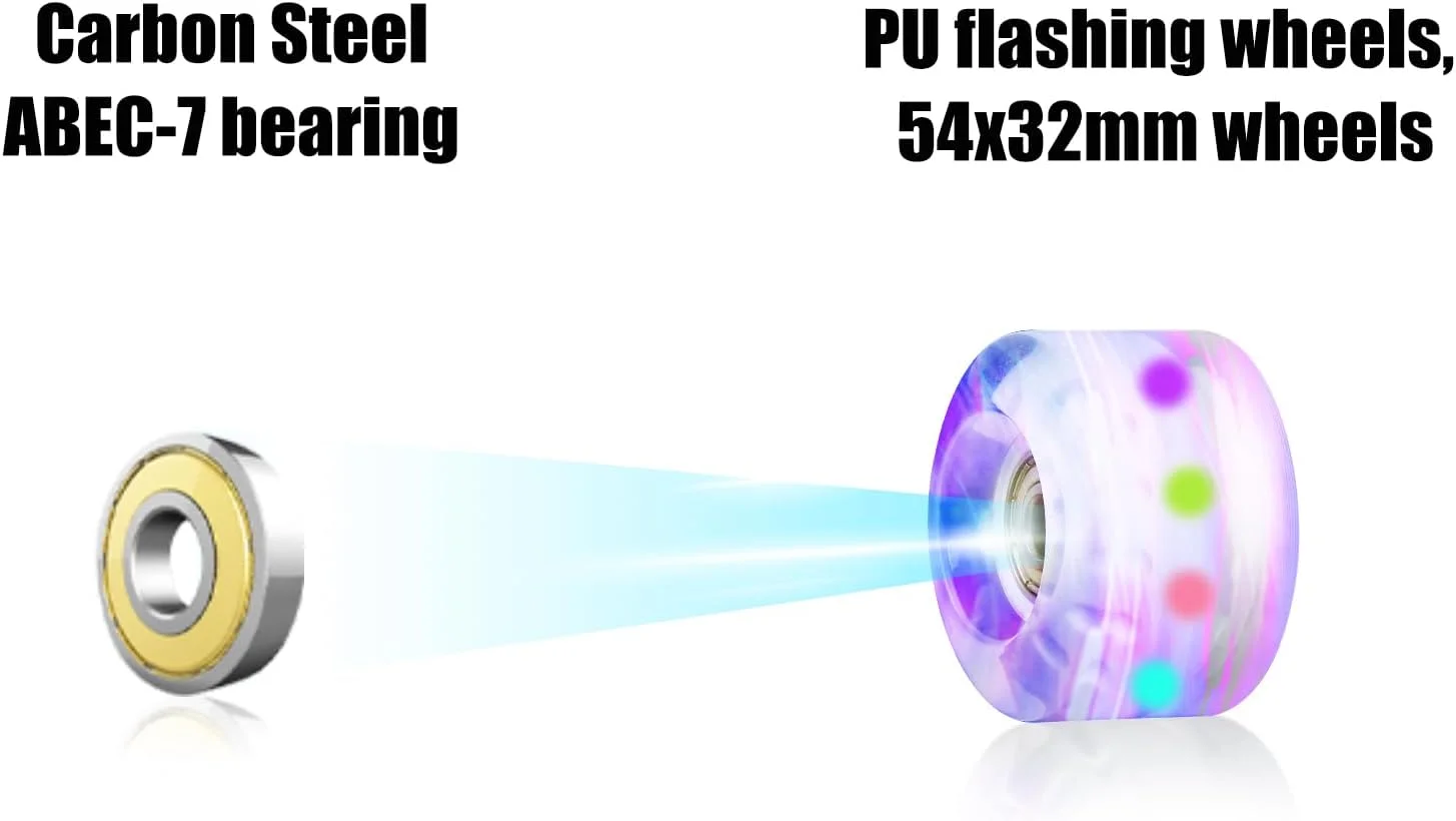 اسکیت غلتکی بچگانه GT-WHEEL برای پسران و دختران - اسکیت غلتکی با سایز قابل تنظیم با چرخ های چراغ دار برای کودکان نوپا و مبتدی، ایده آل برای اسکیت داخل و خارج از خانه اسکیت غلتکی بچگانه GT-WHEEL برای پسران و دختران - اسکیت غلتکی با سایز قابل تنظیم با چرخ های چراغ دار برای کودکان نوپا و مبتدی، ایده آل برای اسکیت داخل و خارج از خانه