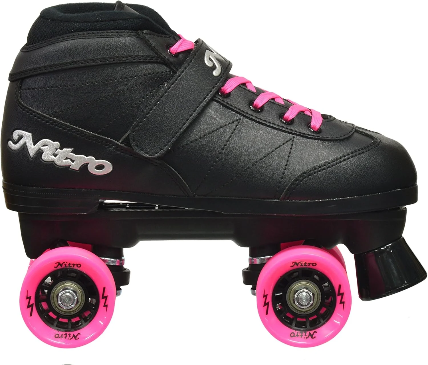 اسکیت های چهار چرخ سرعتی Epic Skates 2016 Epic Super Nitro 1 مناسب داخل و خارج سالن، صورتی
