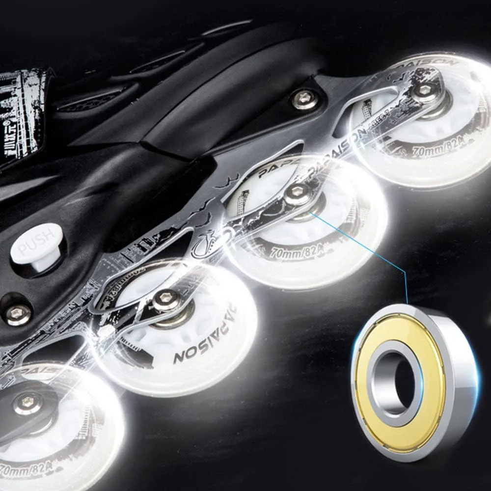 اسکیت های غلتکی Fuvan، اسکیت های غلتکی قابل تنظیم با چرخ های کاملا روشن برای کودکان و بزرگسالان، مناسب برای داخل و خارج از خانه اسکیت های غلتکی Fuvan، اسکیت های غلتکی قابل تنظیم با چرخ های کاملا روشن برای کودکان و بزرگسالان، مناسب برای داخل و خارج از خانه