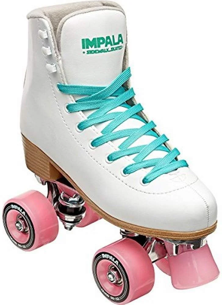 Dorzu Impala Rollerskates Girl's Impala Quad Skate (Big Kid/Adult) White 9 (US Men's 7, Women's 9) M, White, 9