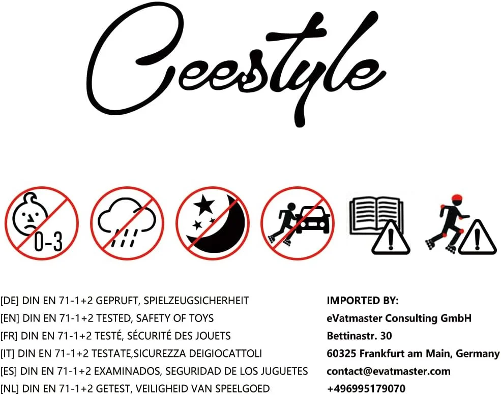 اسکیت های غلتکی قابل تنظیم Ceestyle برای کودکان، چرخ های درخشان، اسکیت دیسکو کلاسیک، اسکیت های چهارگانه تنفسی قابل تنظیم، قابل تنظیم از 27 تا 34، 4 سایز، دخترانه و پسرانه اسکیت های غلتکی قابل تنظیم Ceestyle برای کودکان، چرخ های درخشان، اسکیت دیسکو کلاسیک، اسکیت های چهارگانه تنفسی قابل تنظیم، قابل تنظیم از 27 تا 34، 4 سایز، دخترانه و پسرانه