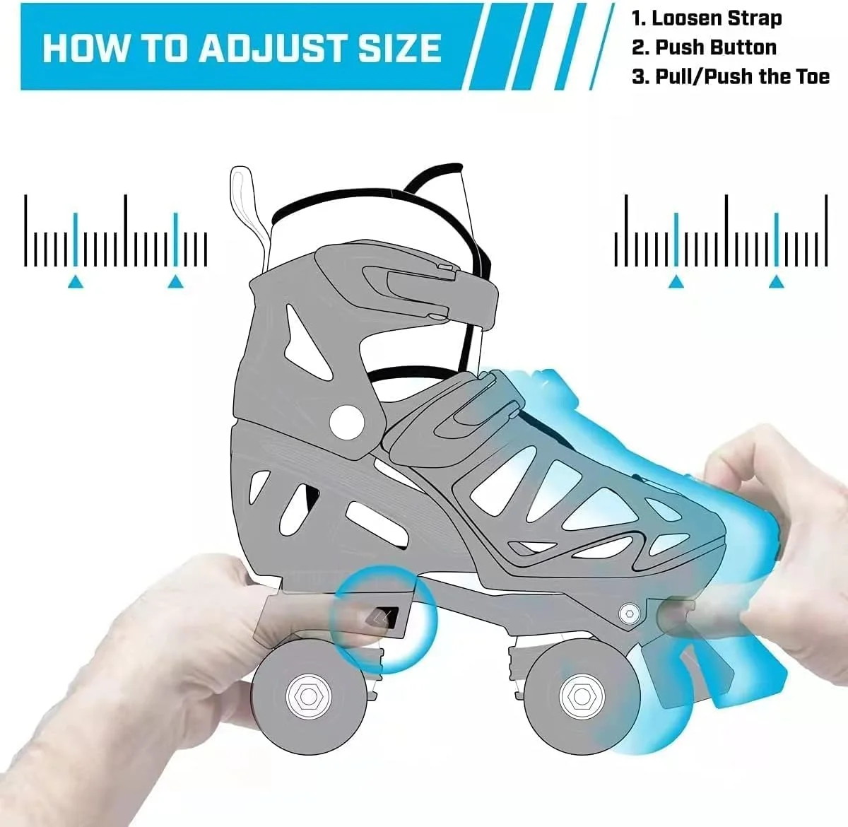 کفش های اسکیت غلتکی چهار چرخ قابل تنظیم YEFII STORE، کفش های کتانی لغزنده 4 چرخ 2 ردیفه مناسب ورزش های سالنی و فضای باز (آبی، 35-38) کفش های اسکیت غلتکی چهار چرخ قابل تنظیم YEFII STORE، کفش های کتانی لغزنده 4 چرخ 2 ردیفه مناسب ورزش های سالنی و فضای باز (آبی، 35-38)