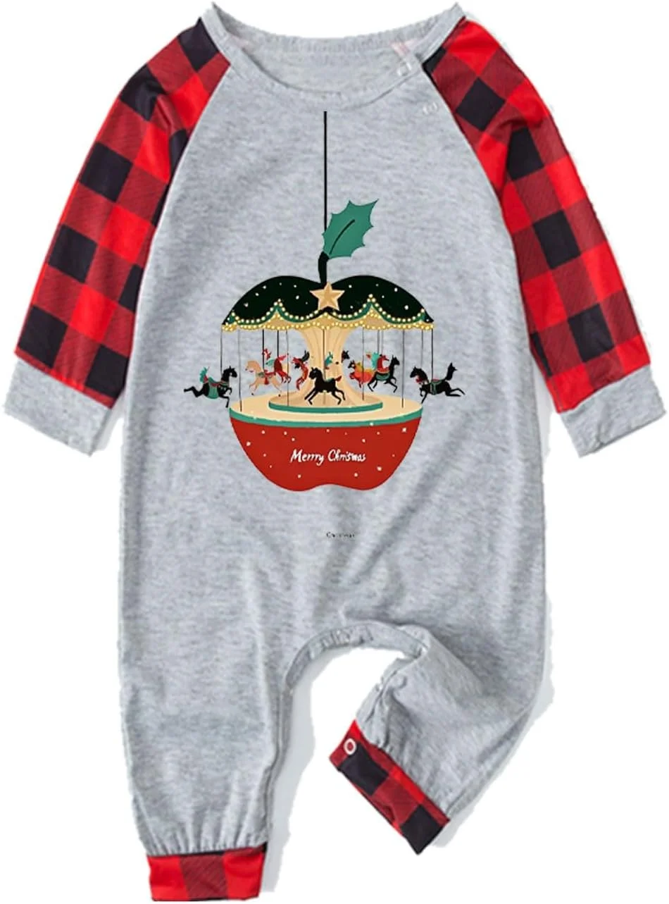 ست لباس خواب کریسمس خانواده طرح چهارخانه، لباس خواب کریسمس ست خانواده، لباس خواب تعطیلات طرح بابانوئل