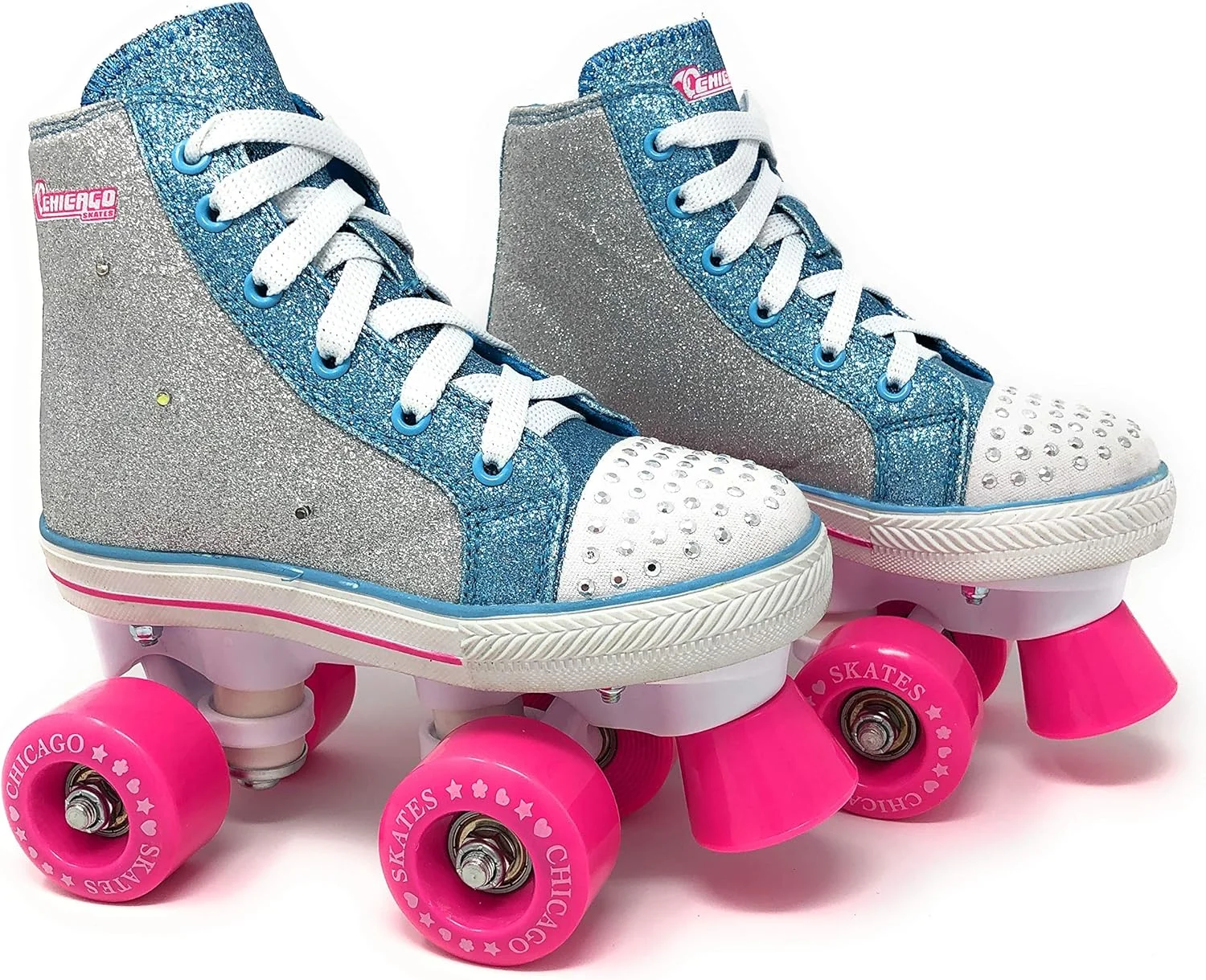 Chicago Skates Girls Fashion Quad Skates with Flashing Lights