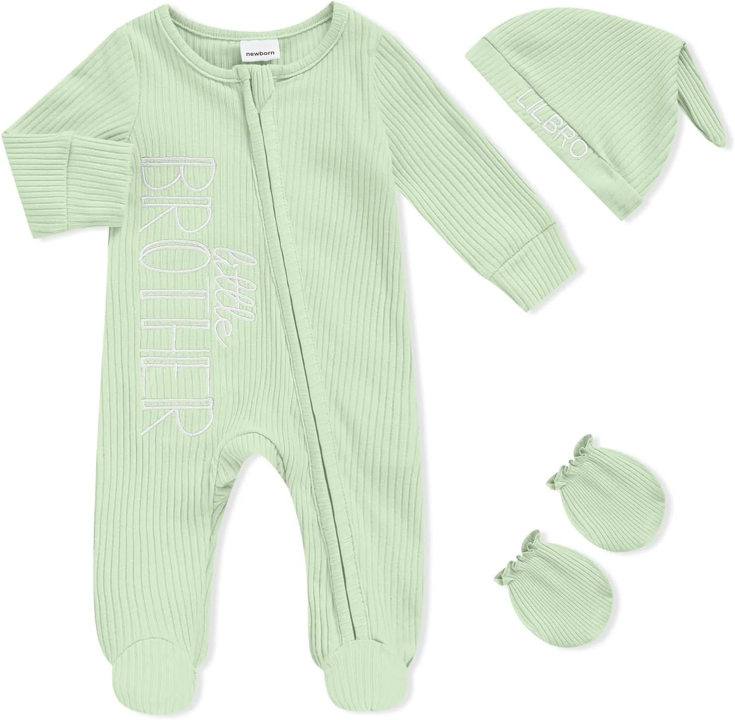 لباس های پاییزی و زمستانی نوزاد پسر، سرهمی زیپ دار با گلدوزی حروف به همراه کلاه و دستکش لباس های پاییزی و زمستانی نوزاد پسر، سرهمی زیپ دار با گلدوزی حروف به همراه کلاه و دستکش