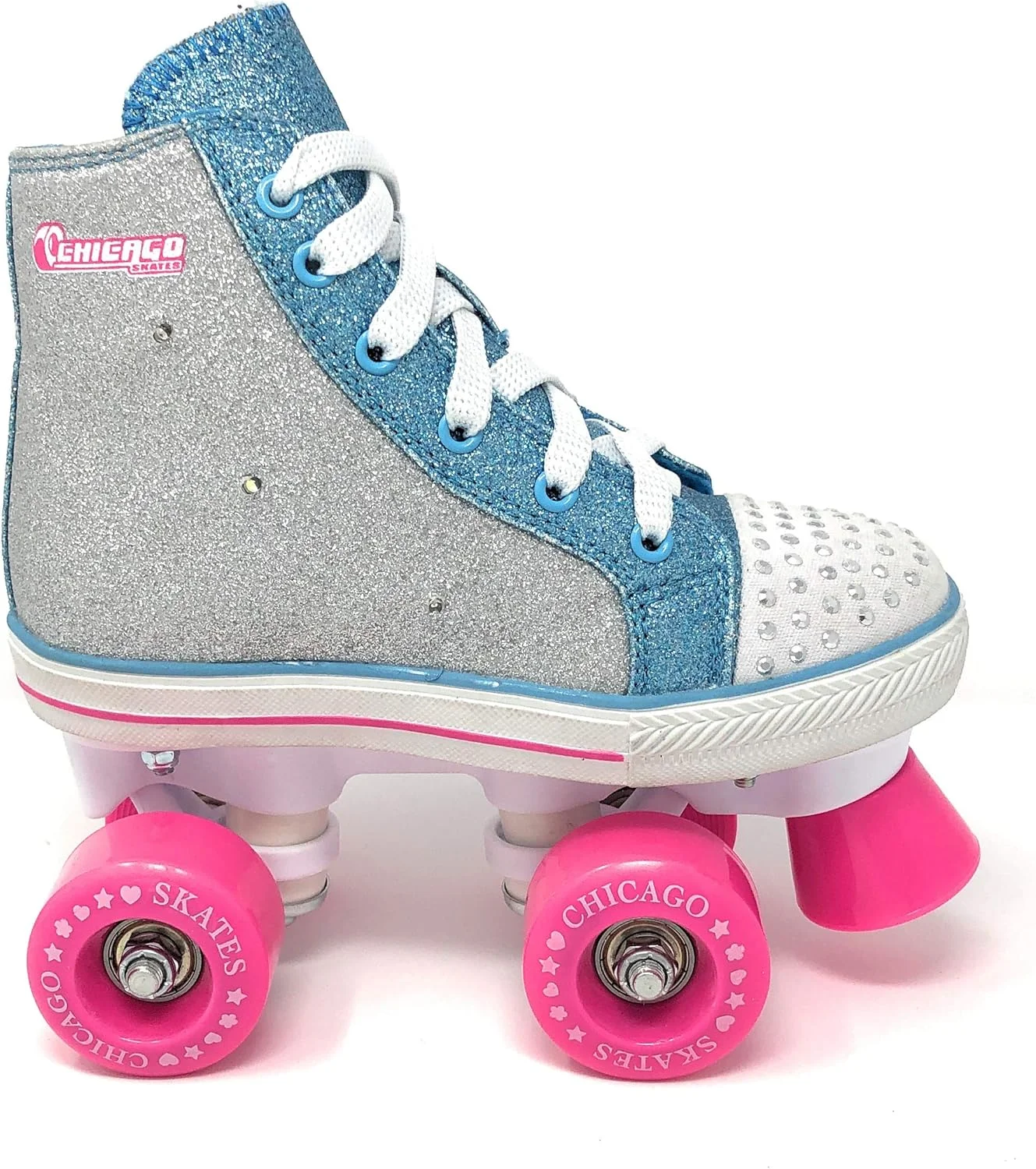 Chicago Skates Girls Fashion Quad Skates with Flashing Lights Chicago Skates Girls Fashion Quad Skates with Flashing Lights