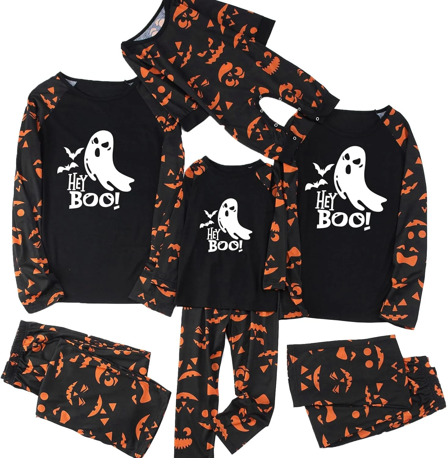 ست لباس خواب هالووین خانواده Muineobuka با طرح شبح شبتاب ست لباس خواب هالووین خانواده Muineobuka با طرح شبح شبتاب