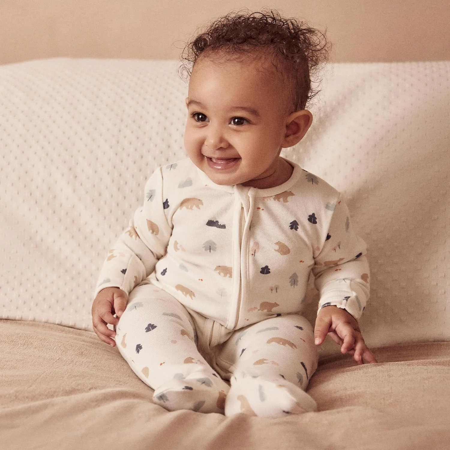 لباس خواب زیپ دار موری، 30% پنبه ارگانیک و 70% بامبو، موجود از نوزادی تا 2 سال لباس خواب زیپ دار موری، 30% پنبه ارگانیک و 70% بامبو، موجود از نوزادی تا 2 سال