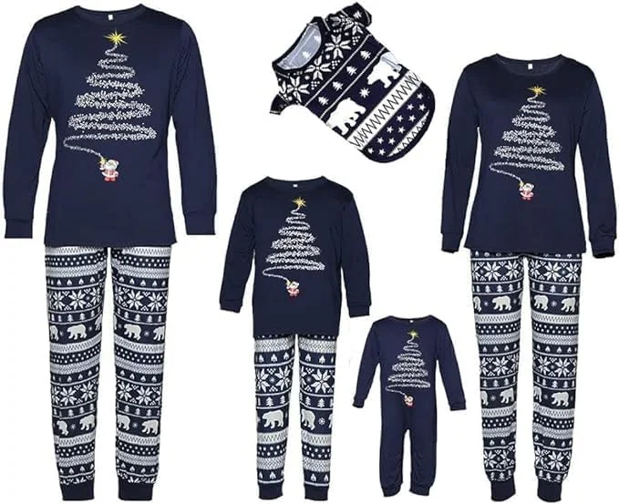 ست لباس خواب کریسمس خانوادگی LOVESHOOT، لباس راحتی تعطیلات کریسمس برای بزرگسالان، کودکان، نوزادان و سگ ها ست لباس خواب کریسمس خانوادگی LOVESHOOT، لباس راحتی تعطیلات کریسمس برای بزرگسالان، کودکان، نوزادان و سگ ها