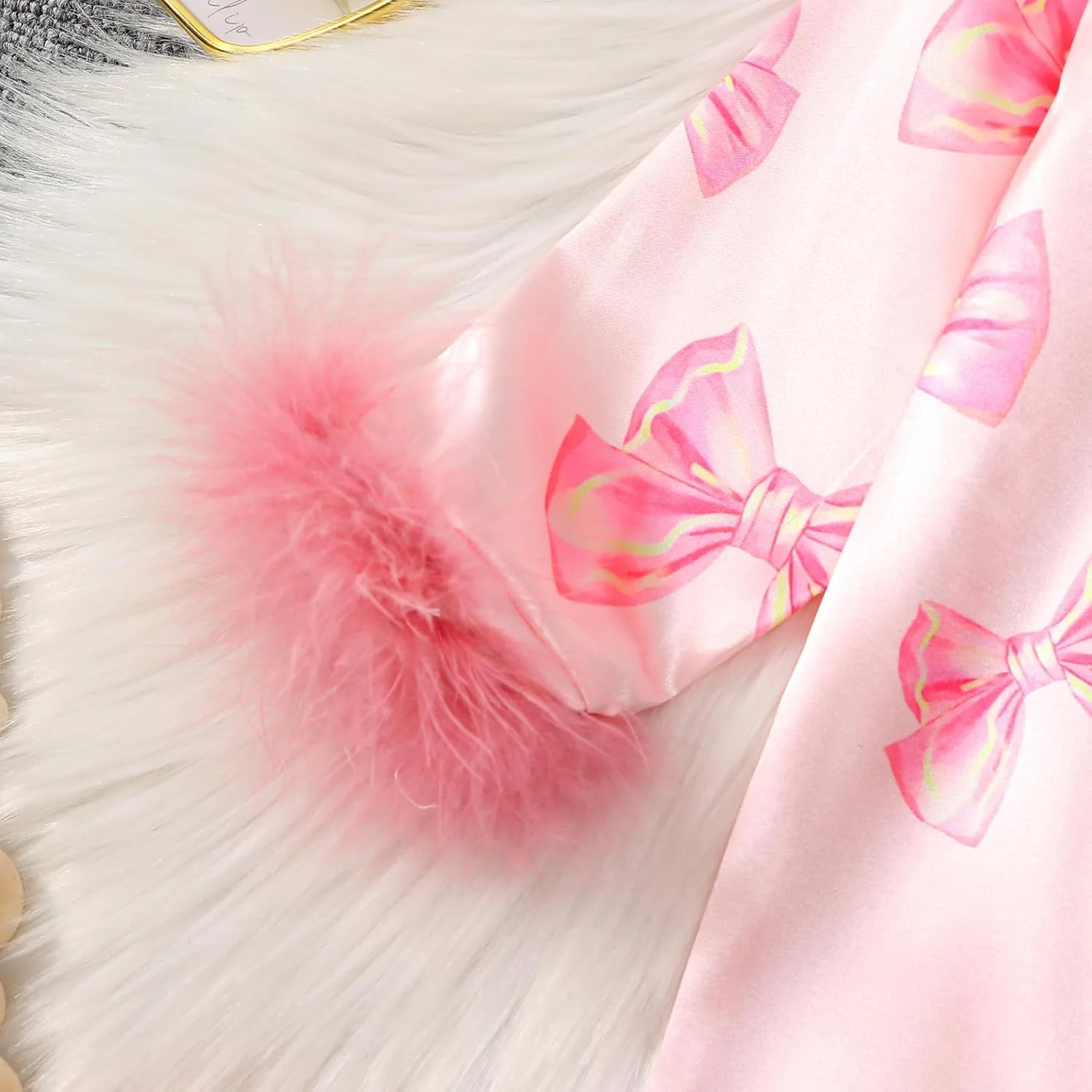 لباس خواب یک تکه کریسمس نوزادی دخترانه LYSINK، آستین بلند، سرآستین پردار، دکمه دار، لباس خواب نوزاد لباس خواب یک تکه کریسمس نوزادی دخترانه LYSINK، آستین بلند، سرآستین پردار، دکمه دار، لباس خواب نوزاد