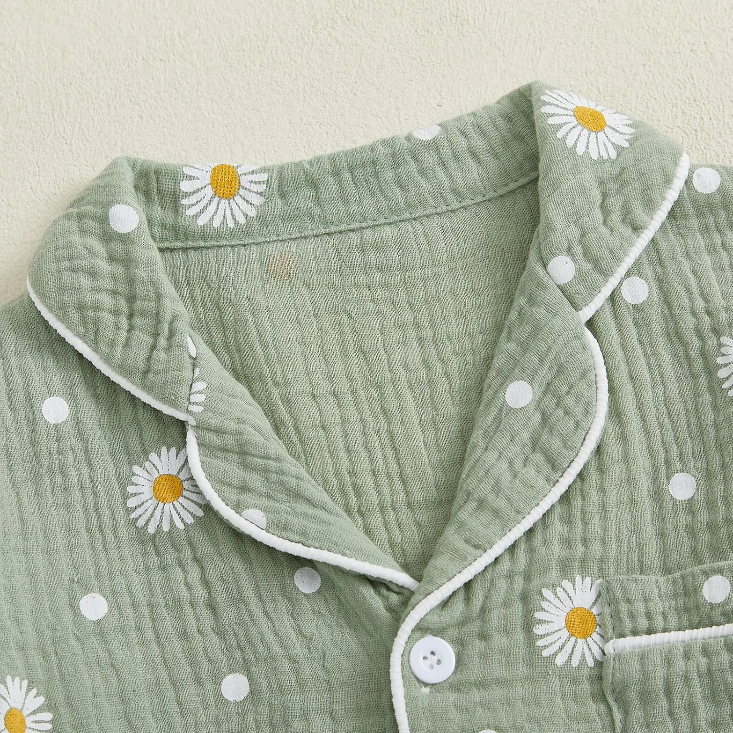 ست لباس خواب دخترانه بچه گانه M9ppzzur7، طرح گل بابونه، یقه هفت، جیب جلویی، آستین بلند، کمر کشی، شلوار راحت، ست لباس خواب 2 تکه دخترانه ست لباس خواب دخترانه بچه گانه M9ppzzur7، طرح گل بابونه، یقه هفت، جیب جلویی، آستین بلند، کمر کشی، شلوار راحت، ست لباس خواب 2 تکه دخترانه