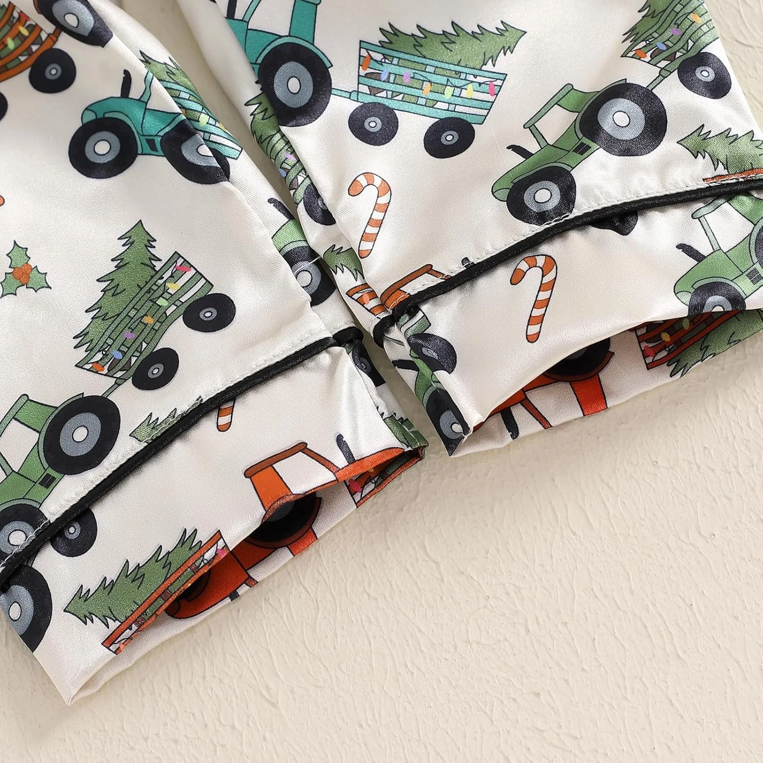 ست لباس خواب کریسمس پسرانه Loalirando، طرح کامیون و درخت، آستین بلند دکمه دار، شامل پیراهن و شلوار، لباس خواب و راحتی بچه گانه، ست دو تکه ست لباس خواب کریسمس پسرانه Loalirando، طرح کامیون و درخت، آستین بلند دکمه دار، شامل پیراهن و شلوار، لباس خواب و راحتی بچه گانه، ست دو تکه