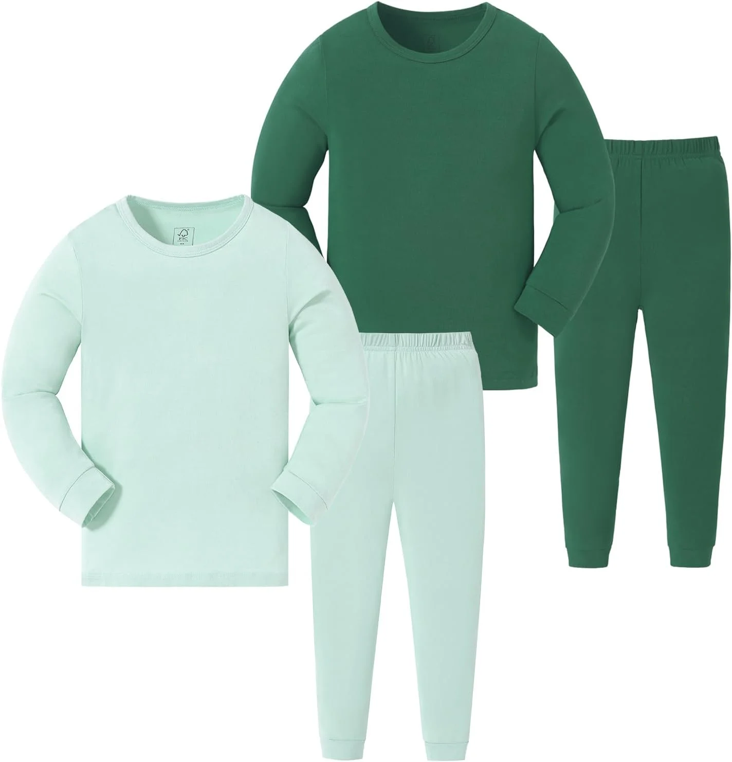 پیژامه ویسکوز بامبو JunNeng برای نوزادان نوپا، پیژامه های آستین بلند و راحت برای پسران و دختران