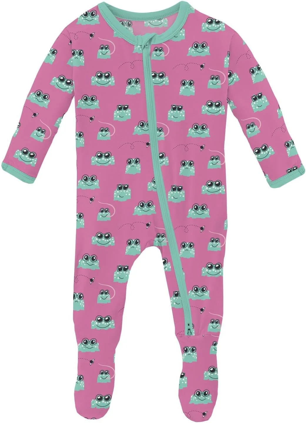 لباس خواب یکسره زیپ‌دار طرح‌دار کیکی، جامه‌های فوق‌العاده نرم، لباس خواب فصلی برای نوزادان و کودکان، مجموعه بهاره 3