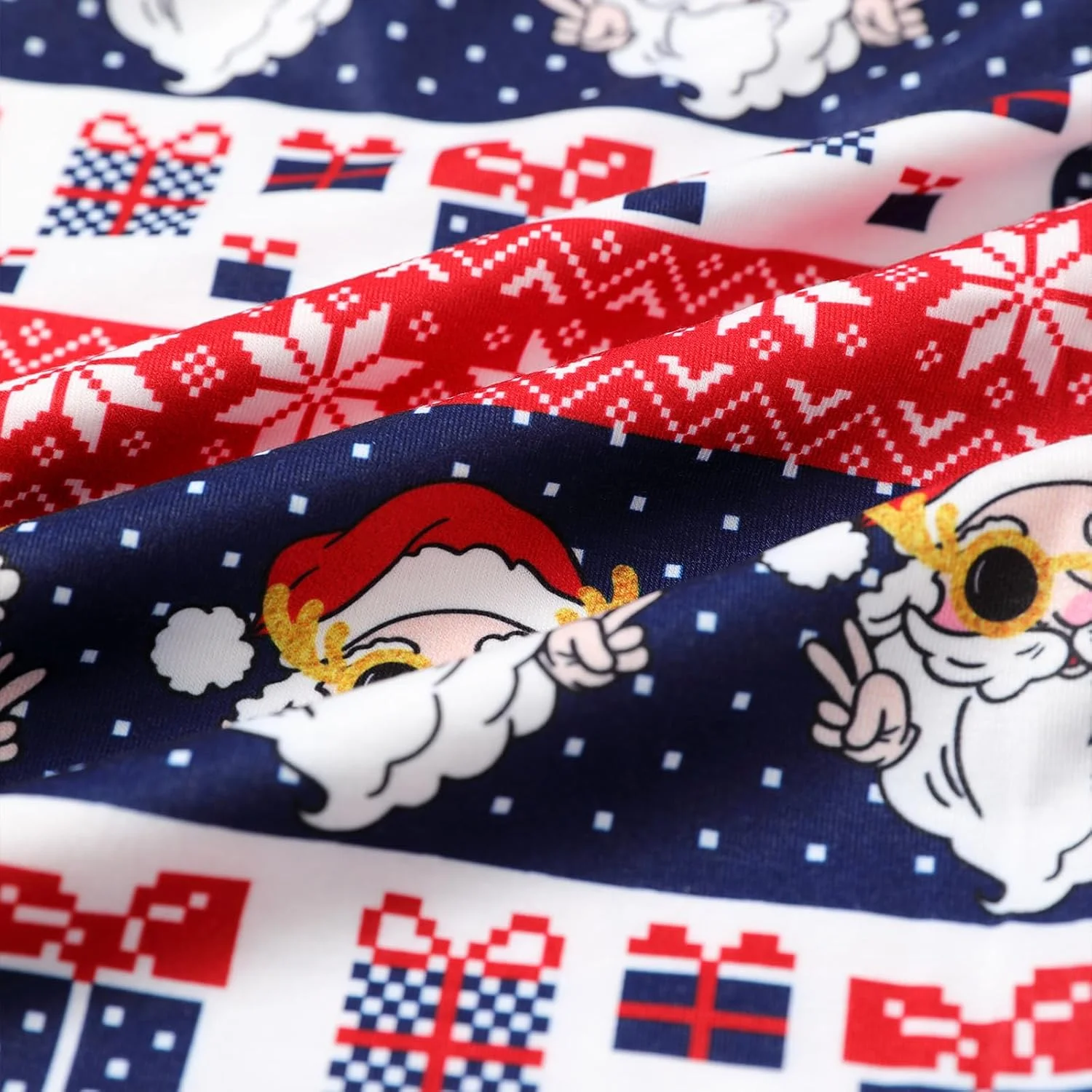 ست لباس خواب کریسمس خانوادگی IFFEI، تاپ آستین بلند با طرح شاخ گوزن و شلوار چهارخانه، لباس راحتی، ست پیژامه ست لباس خواب کریسمس خانوادگی IFFEI، تاپ آستین بلند با طرح شاخ گوزن و شلوار چهارخانه، لباس راحتی، ست پیژامه