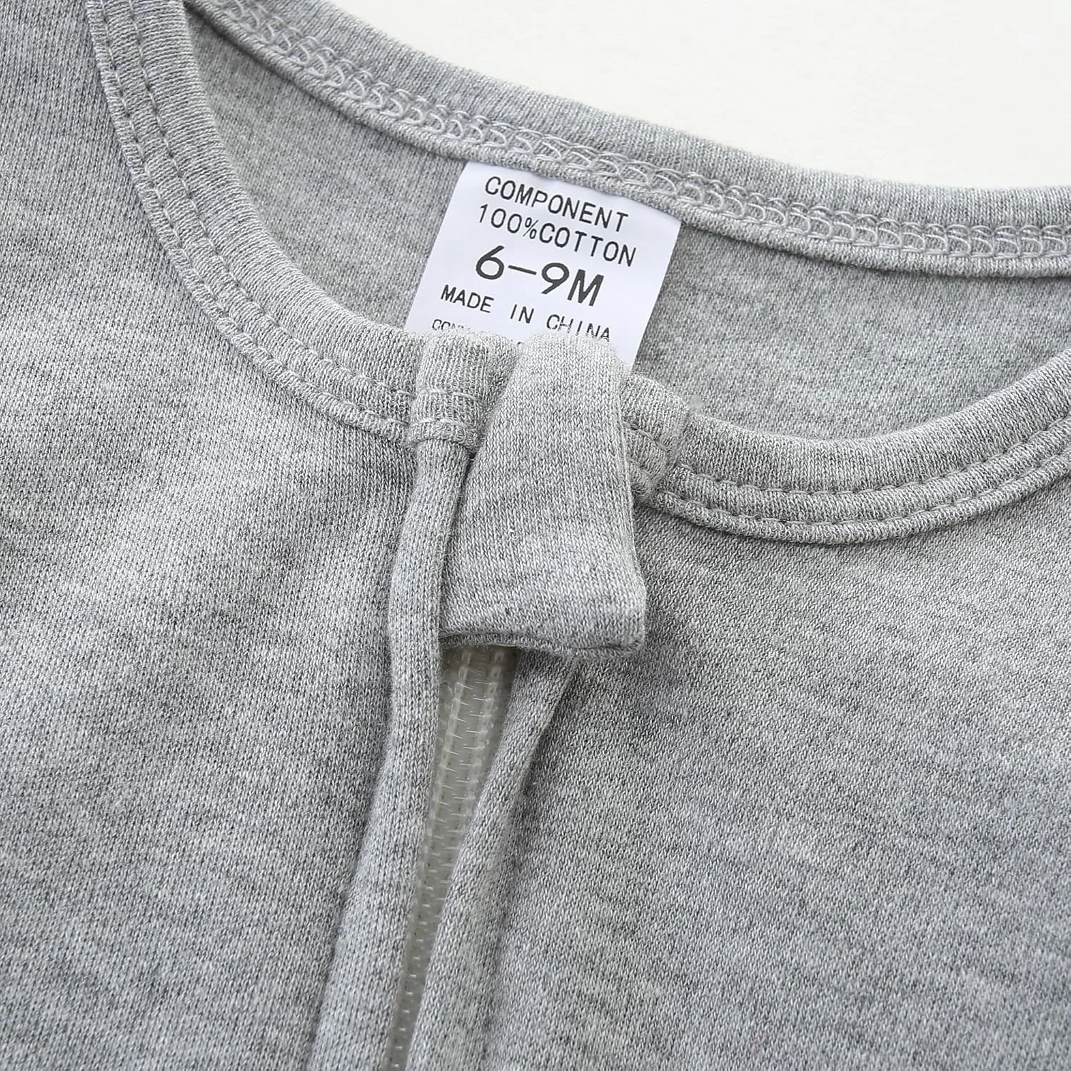 رامپر نوزادی Hikido، جامپسوت یک تکه پنبه ارگانیک 100%، آستین بلند، زیپ دار، مناسب برای نوزادان 0 تا 12 ماه رامپر نوزادی Hikido، جامپسوت یک تکه پنبه ارگانیک 100%، آستین بلند، زیپ دار، مناسب برای نوزادان 0 تا 12 ماه