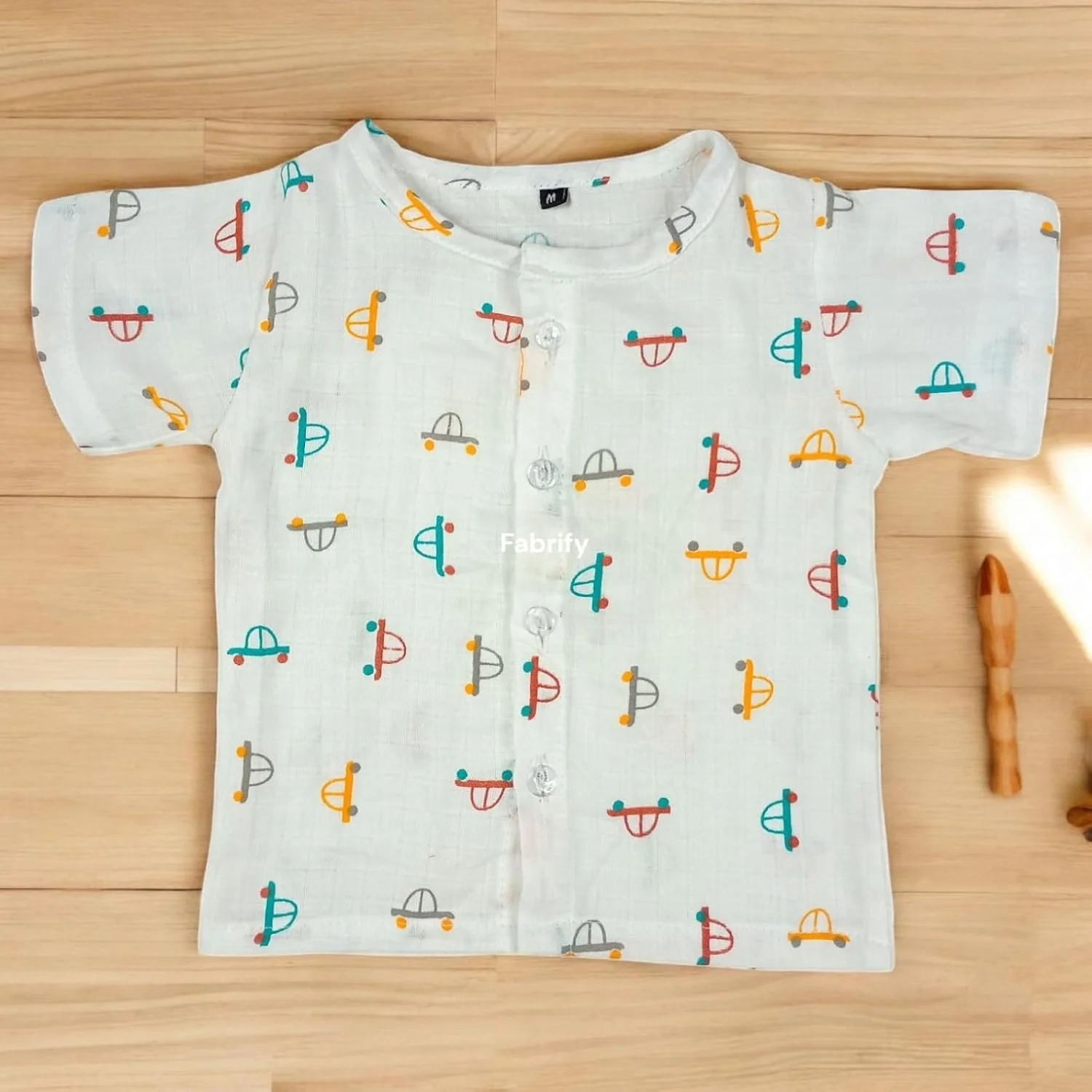 ست بلوز و شلوار نخی موسلین ارگانیک کودک فابریفای، لباس خواب، لباس کودک نوپا