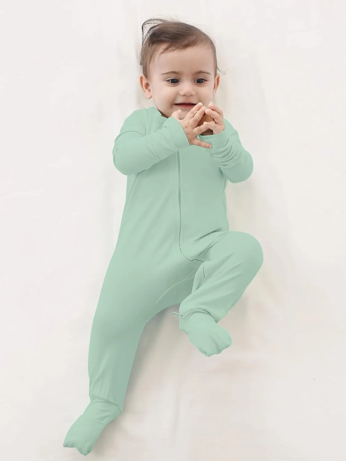 GUISBY Rayon Baby Footless Pajamas, Long Sleeve with 2 Way Zippers Rompers Sleepers GUISBY Rayon Baby Footless Pajamas, Long Sleeve with 2 Way Zippers Rompers Sleepers