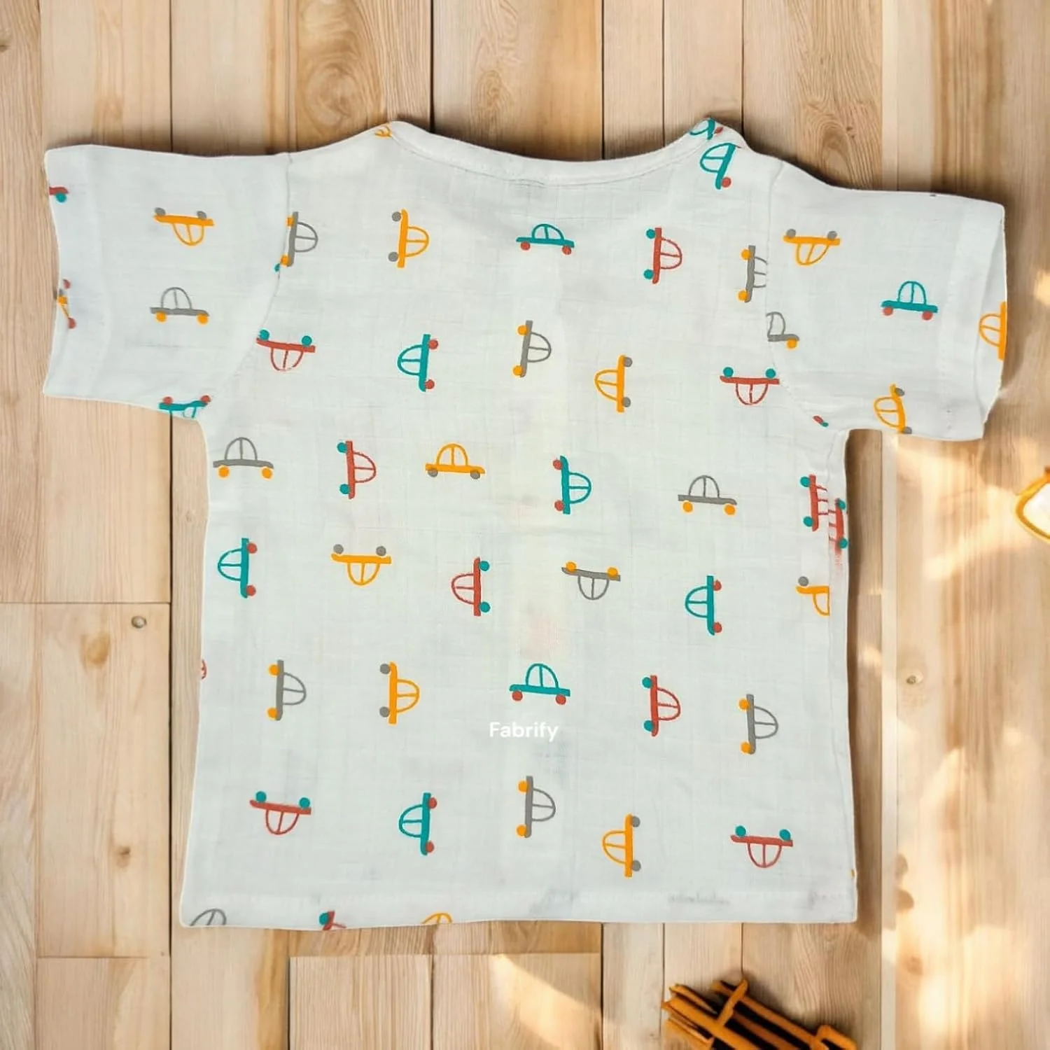 ست بلوز و شلوار نخی موسلین ارگانیک کودک فابریفای، لباس خواب، لباس کودک نوپا