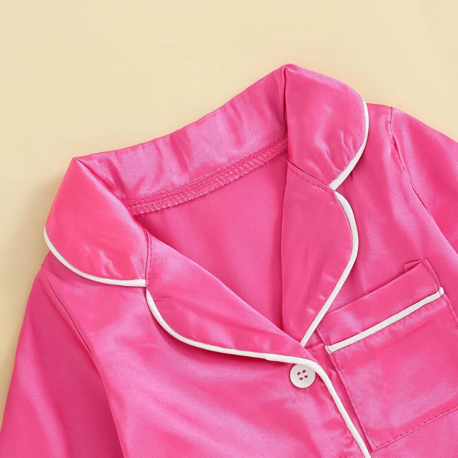 لباس خواب ساتن یکسره نوزادی Geagodelia، لباس خواب تمام قد نوزاد، لباس یکسره، شلوار، آستین بلند، رنگ ثابت، دکمه دار، لباس خواب راحتی لباس خواب ساتن یکسره نوزادی Geagodelia، لباس خواب تمام قد نوزاد، لباس یکسره، شلوار، آستین بلند، رنگ ثابت، دکمه دار، لباس خواب راحتی