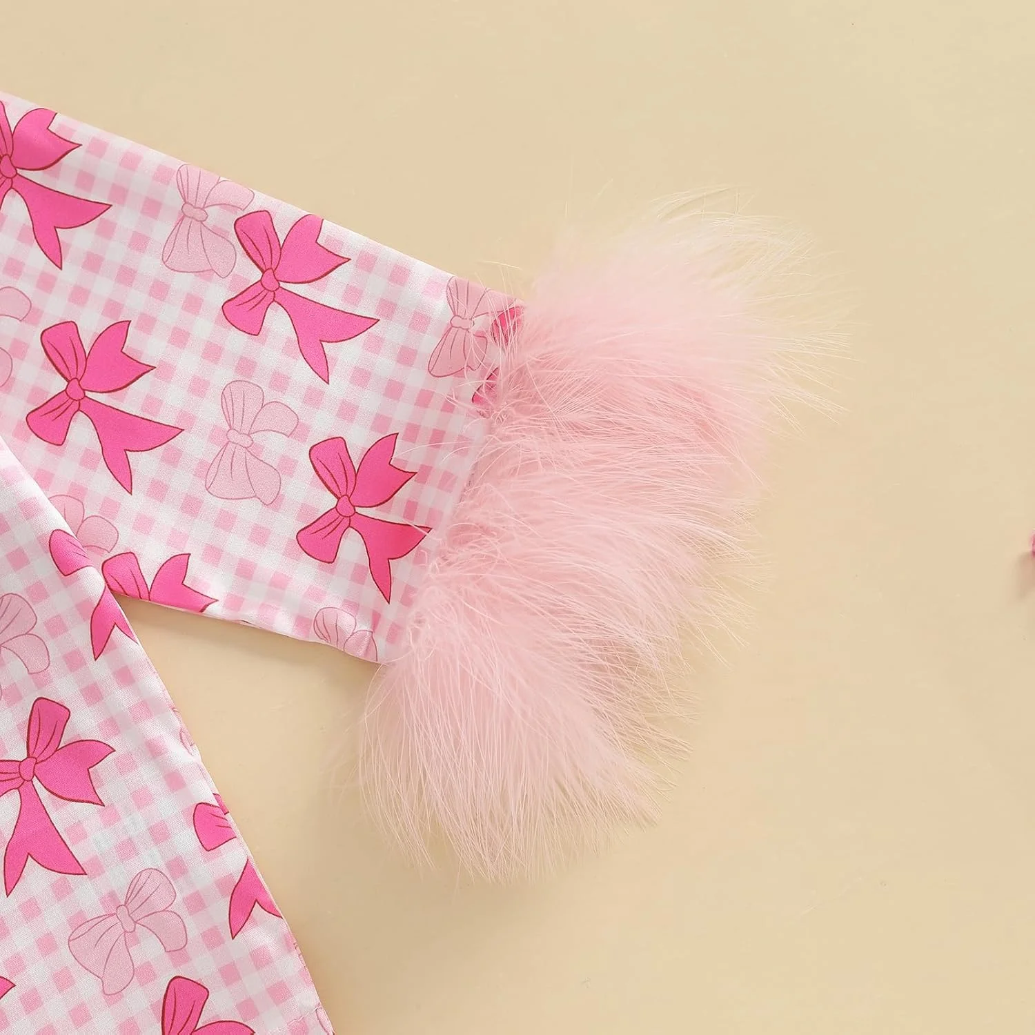 لباس خواب ساتن دخترانه بچه نوپا Geagodelia، لباسهای آستین بلند با حاشیه کرکی و طرح پاپیون، پیراهنهای دکمهدار یقه برگردان با شلوارهای کمر کشی، لباس خواب و راحتی برای دختران کوچک لباس خواب ساتن دخترانه بچه نوپا Geagodelia، لباسهای آستین بلند با حاشیه کرکی و طرح پاپیون، پیراهنهای دکمهدار یقه برگردان با شلوارهای کمر کشی، لباس خواب و راحتی برای دختران کوچک